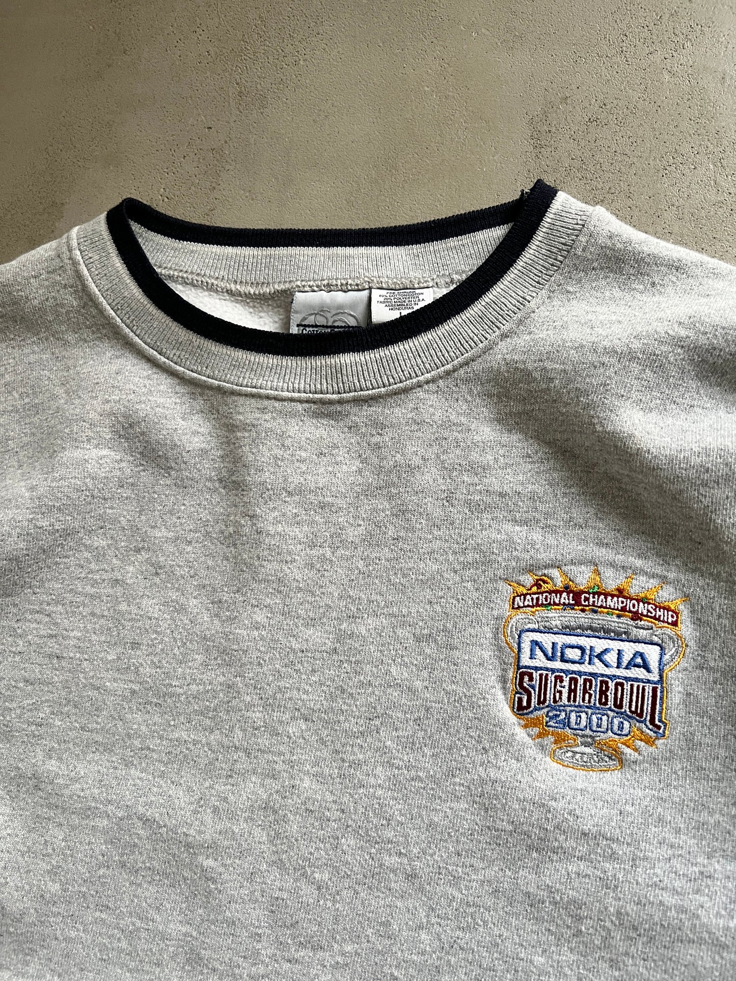 GREY NOKIA X SUPER BOWL SWEATER - 2000S - M