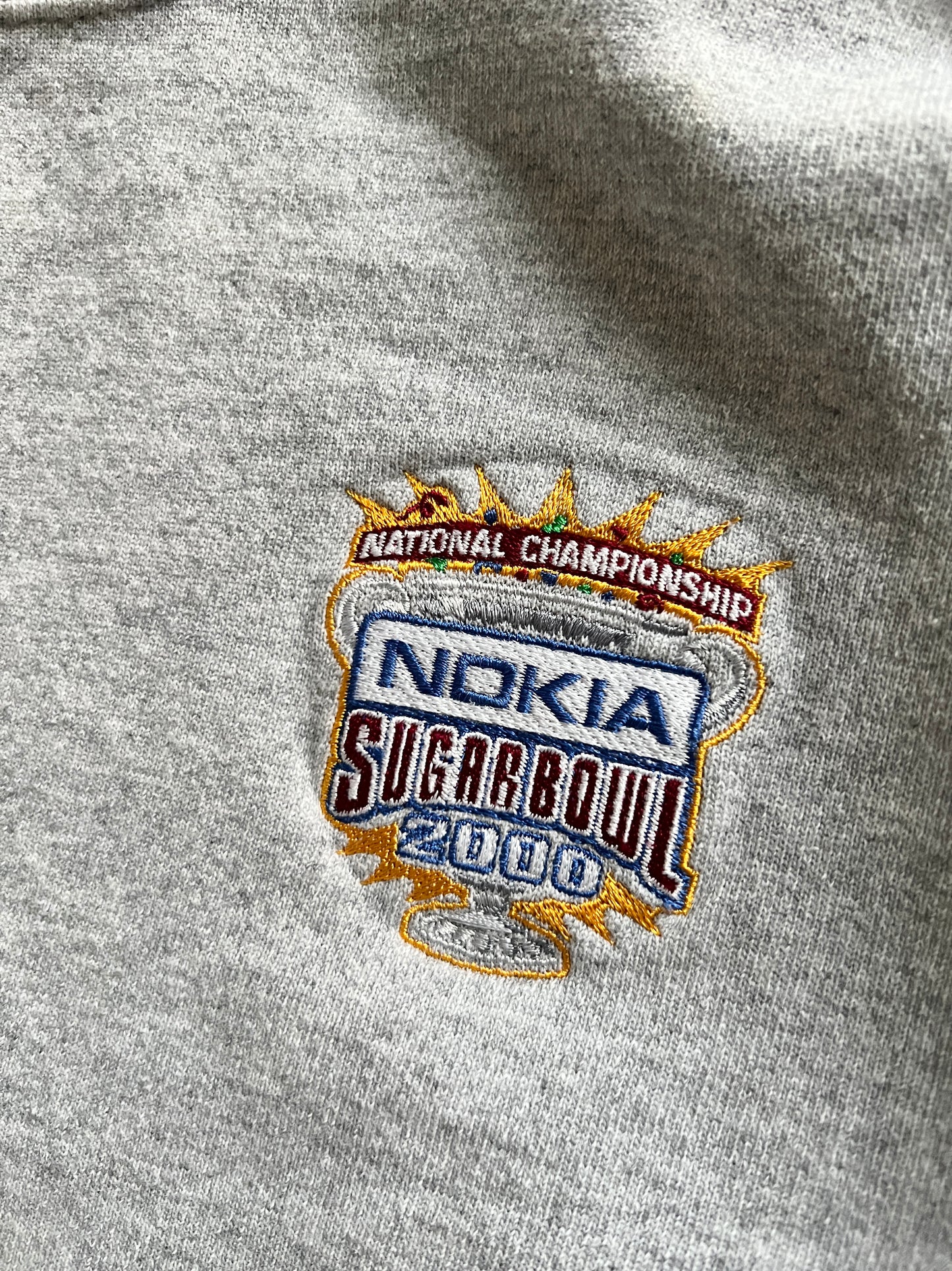 GREY NOKIA X SUPER BOWL SWEATER - 2000S - M
