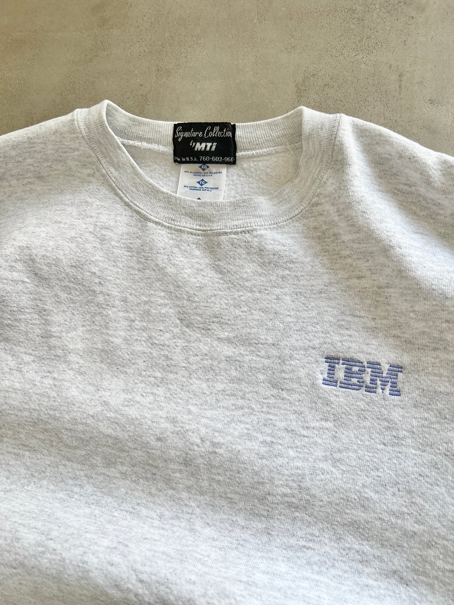 GREY IBM PROMO SWEATER - 1990S - M