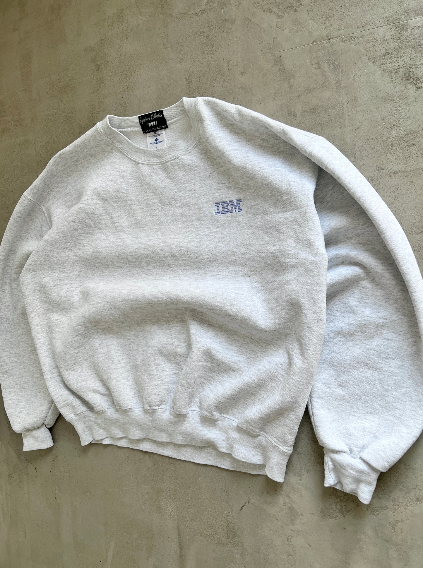 GREY IBM PROMO SWEATER - 1990S - M