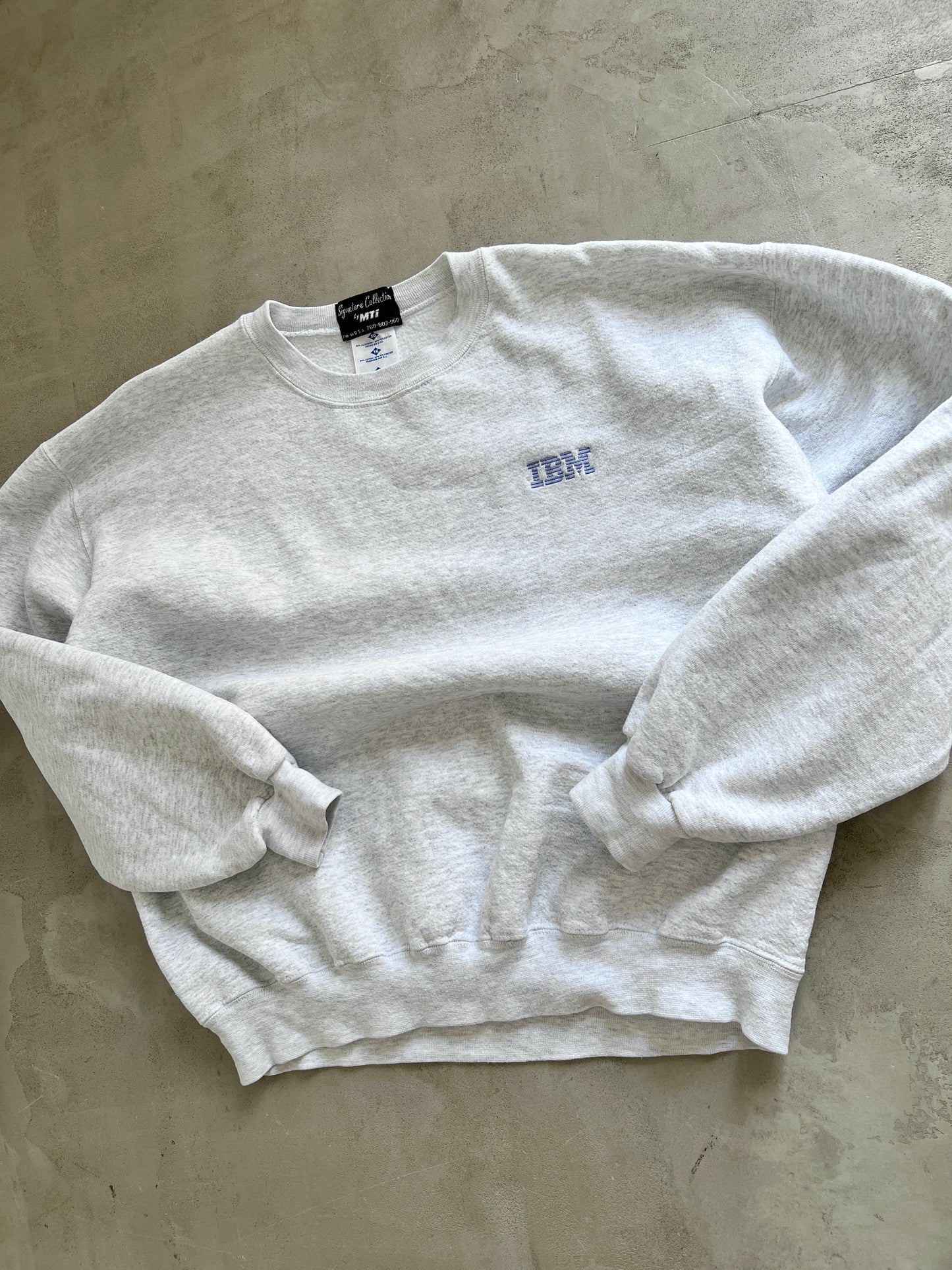 GREY IBM PROMO SWEATER - 1990S - M