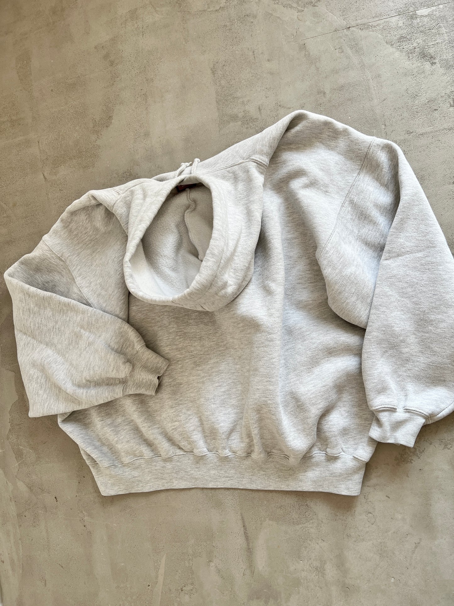 GREY NIKE DUKE UNIVERSITY HOODIE - 1990S - M/L