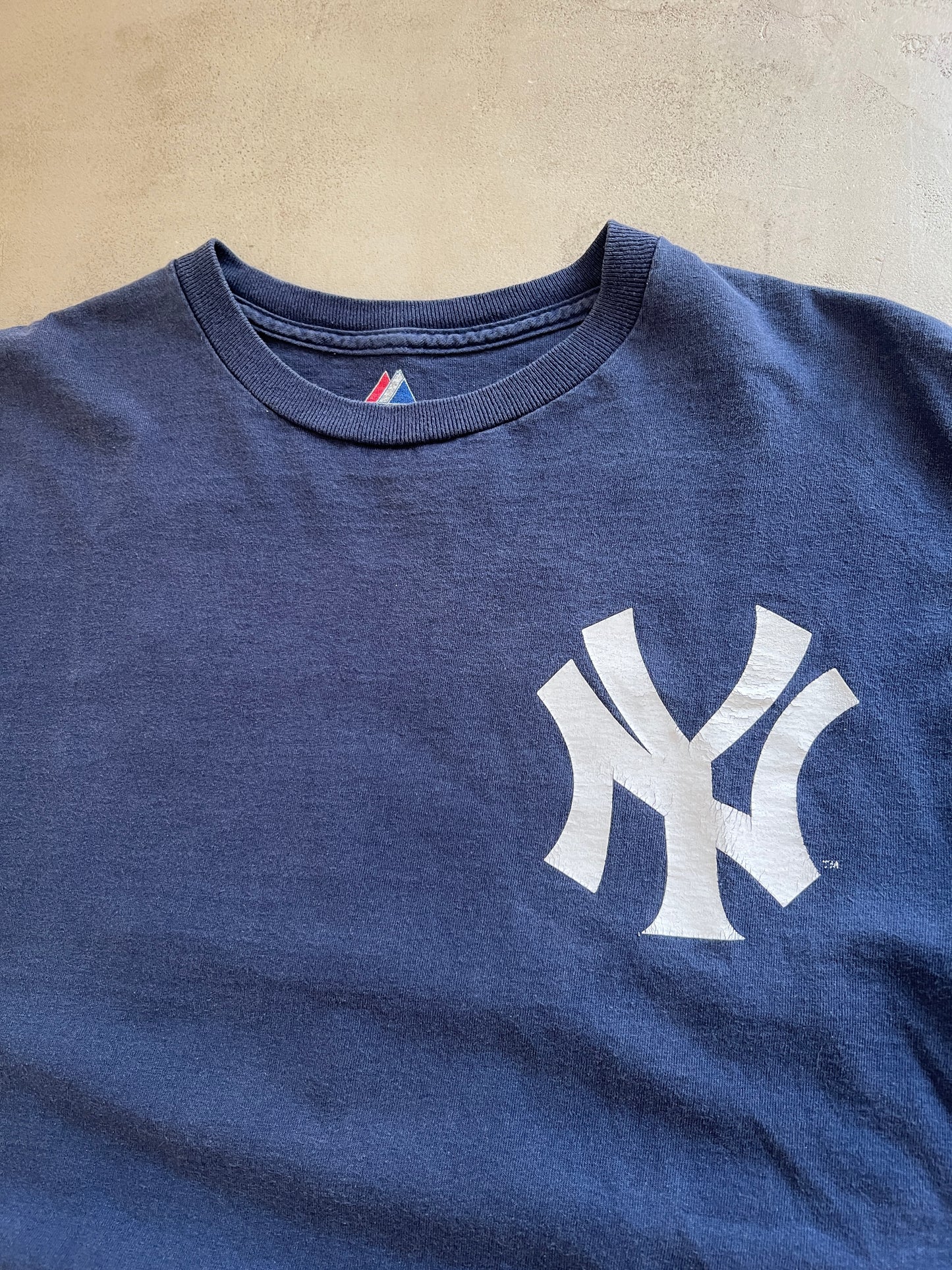 NAVY YANKEES TEE - 1990S - M