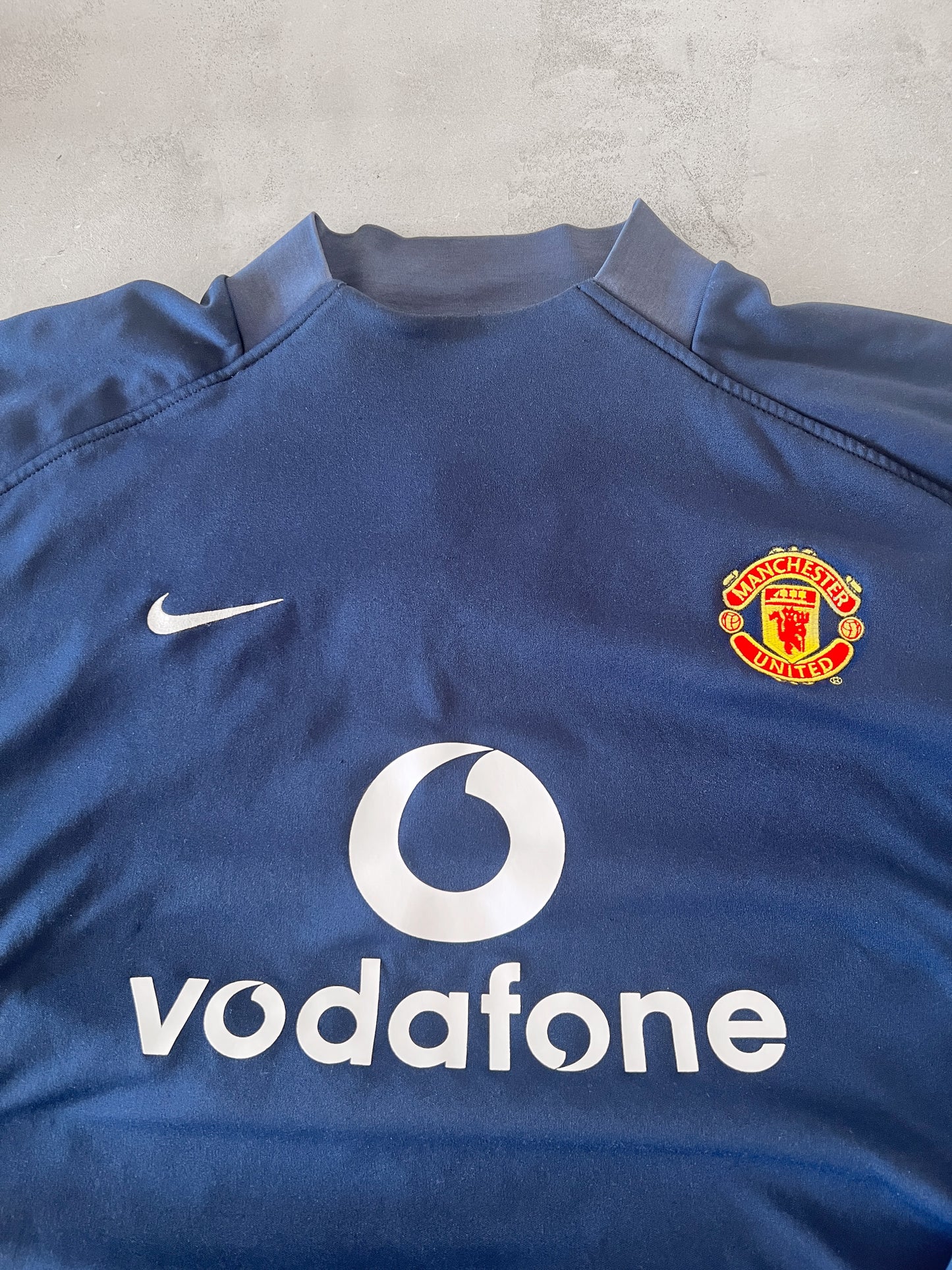 NAVY MANCHESTER UNITED SWEATER - 1990S - L/M