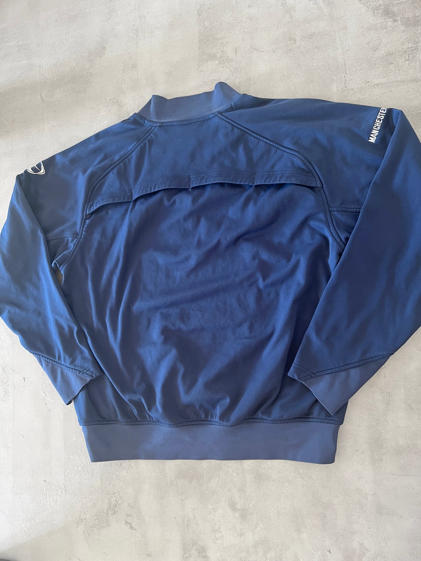 NAVY MANCHESTER UNITED SWEATER - 1990S - L/M