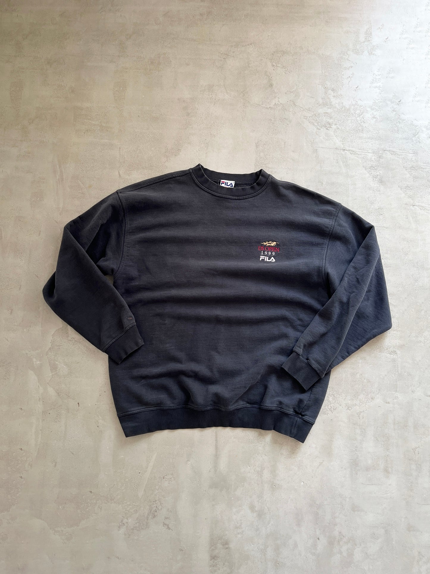BLACK US OPEN TENNIS SWEATER - 1999 - XL/L