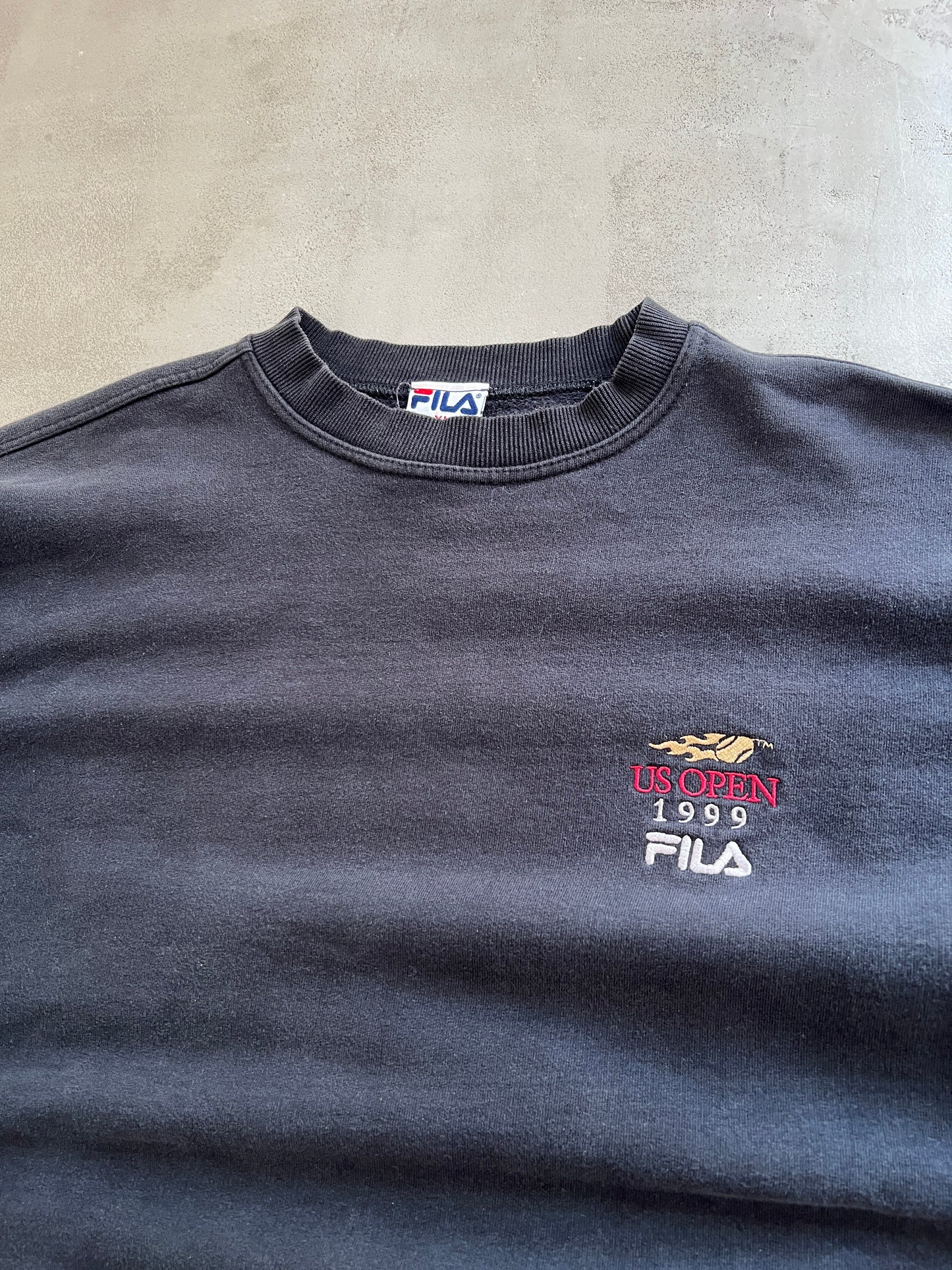 BLACK US OPEN TENNIS SWEATER - 1999 - XL/L