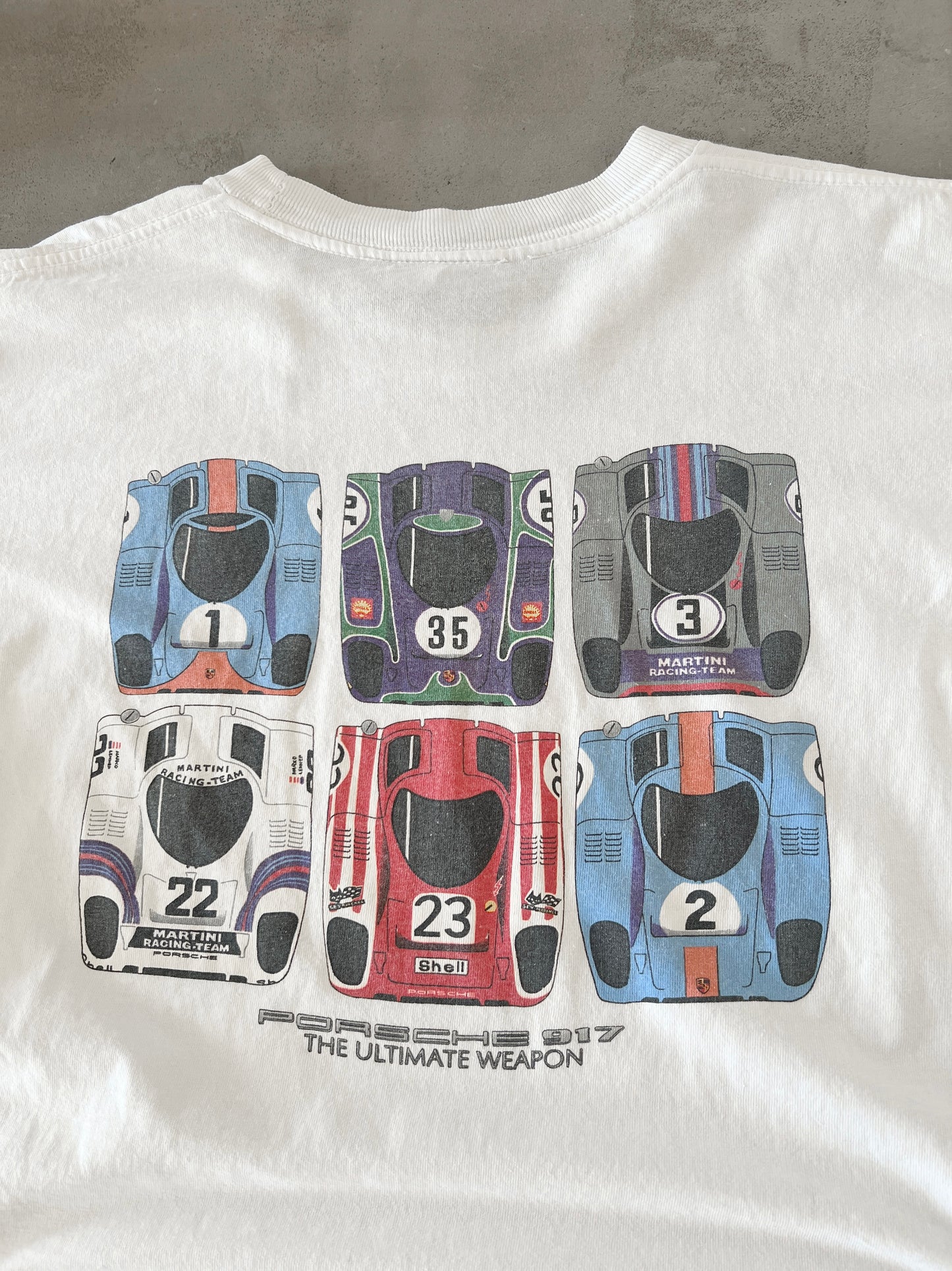 WHITE PORSCHE 917 TEE - 1990S - M
