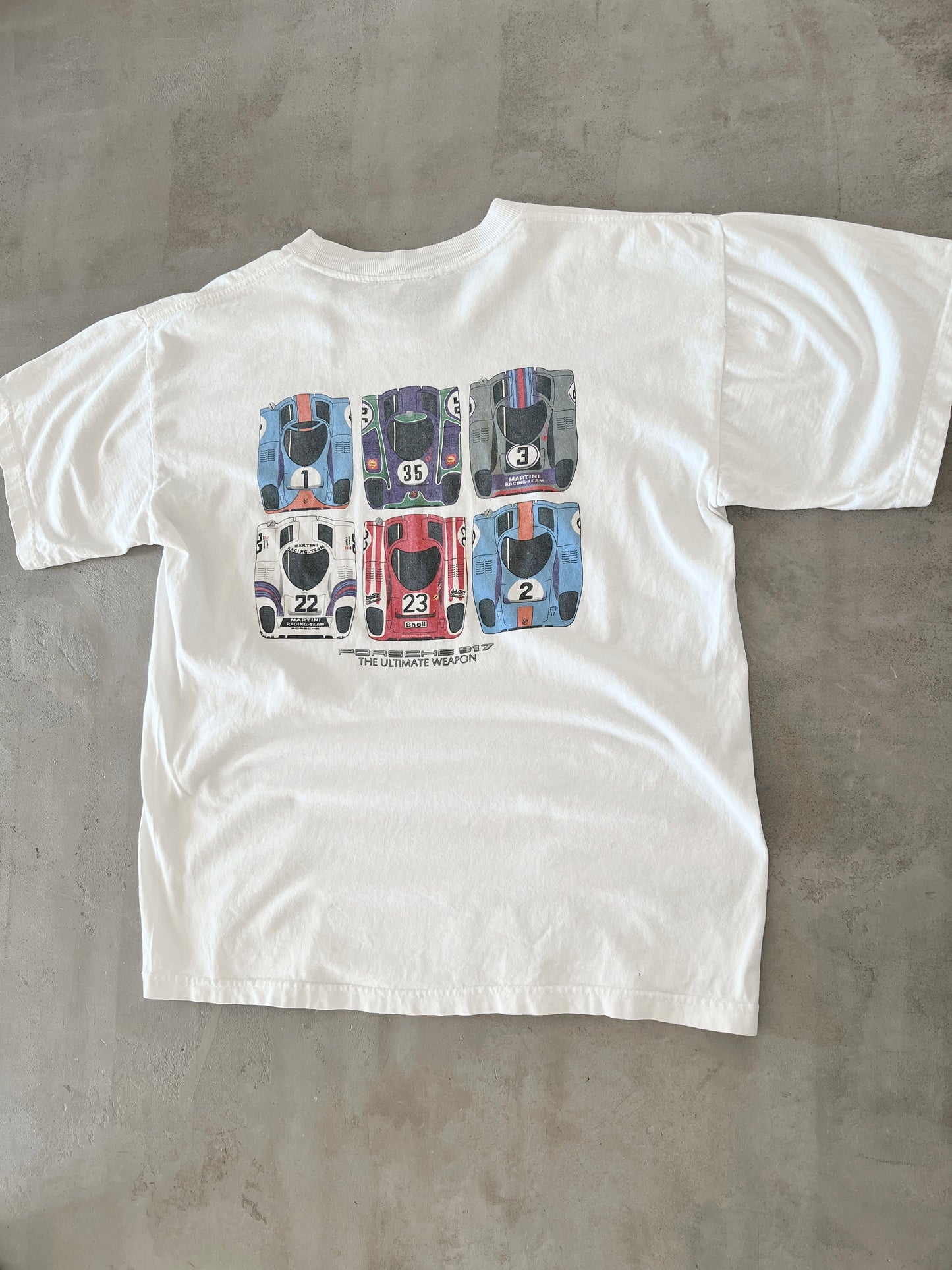 WHITE PORSCHE 917 TEE - 1990S - M