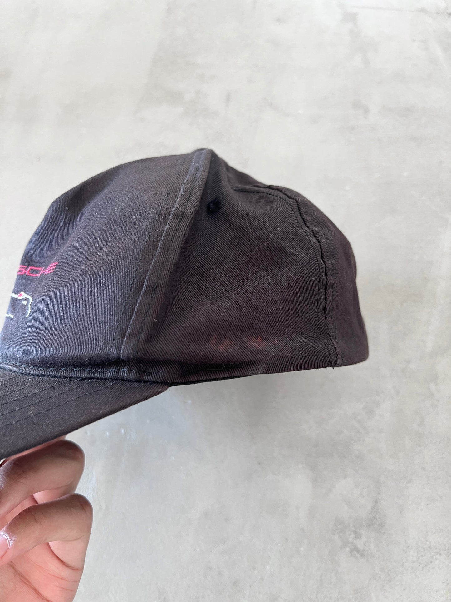 FADED BLACK PORSCHE CAP - 1990S