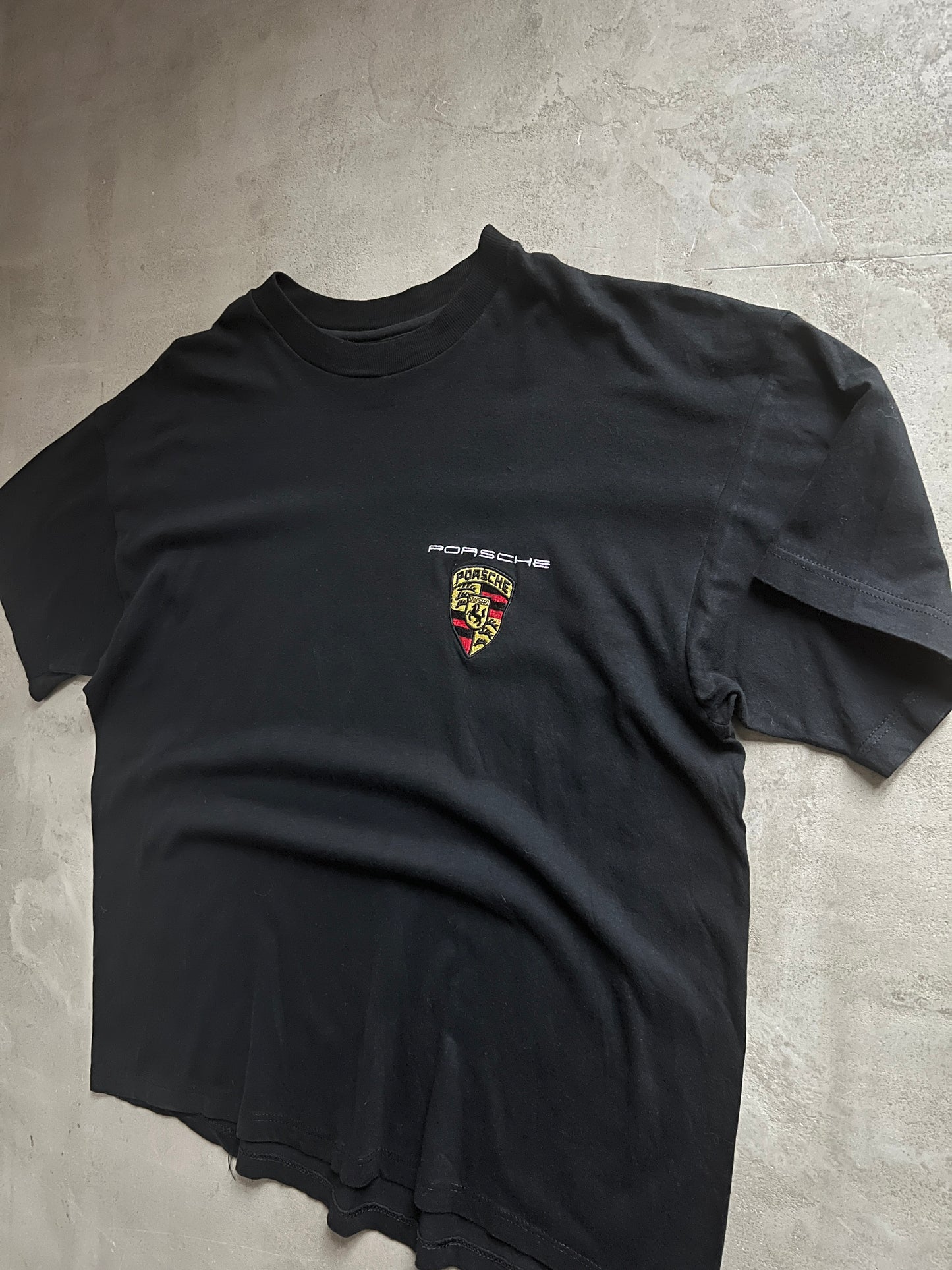 BLACK PORSCHE TEE - 2000S - L