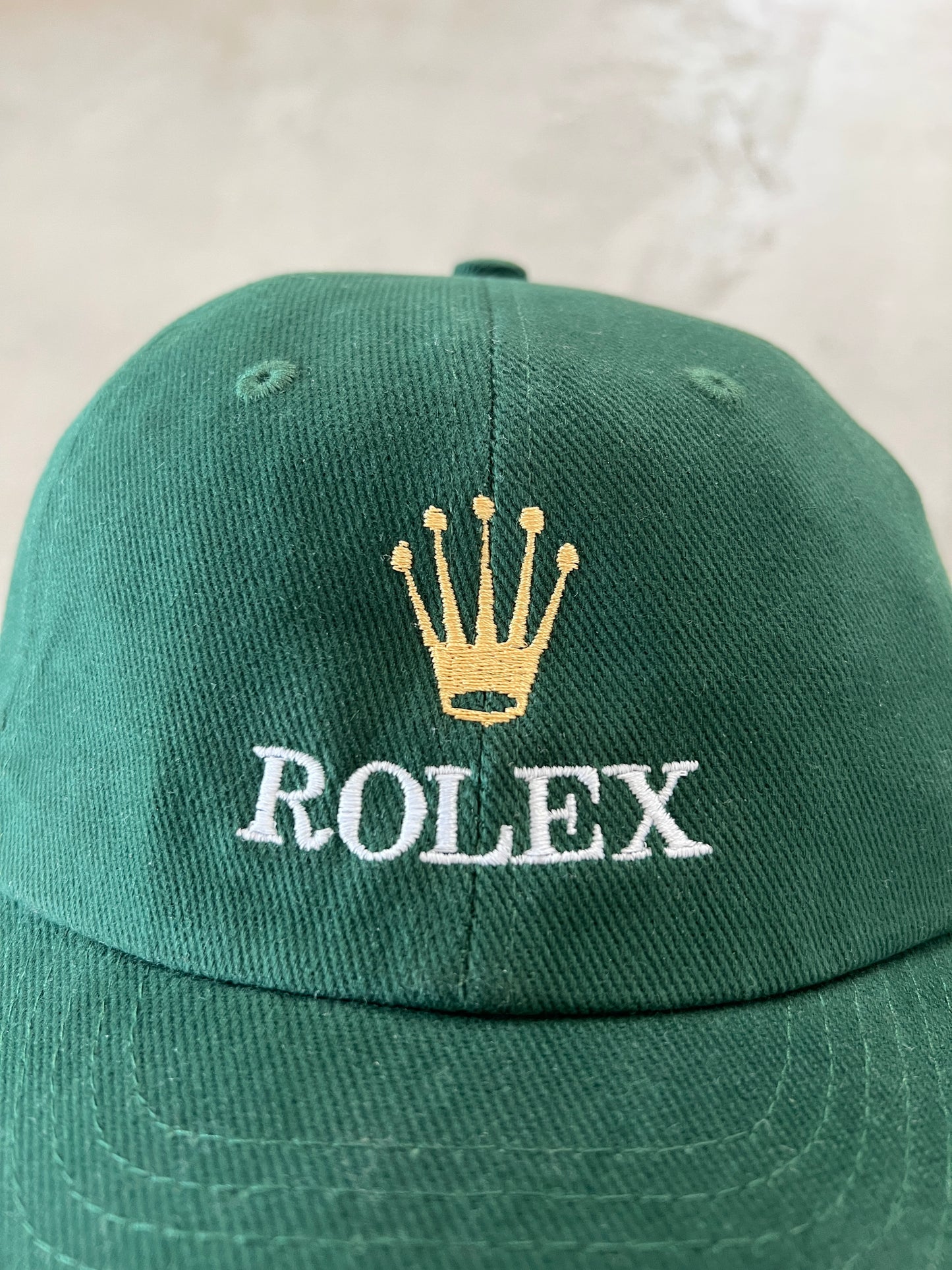 GREEN ROLEX PEBBLE BEACH CAP - 2000S