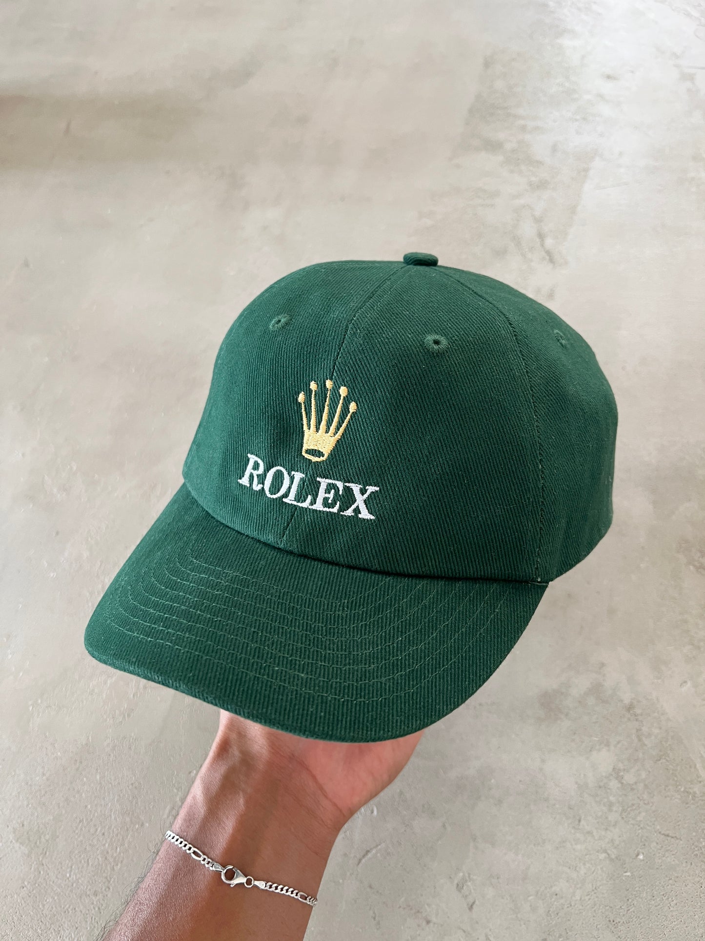 GREEN ROLEX PEBBLE BEACH CAP - 2000S