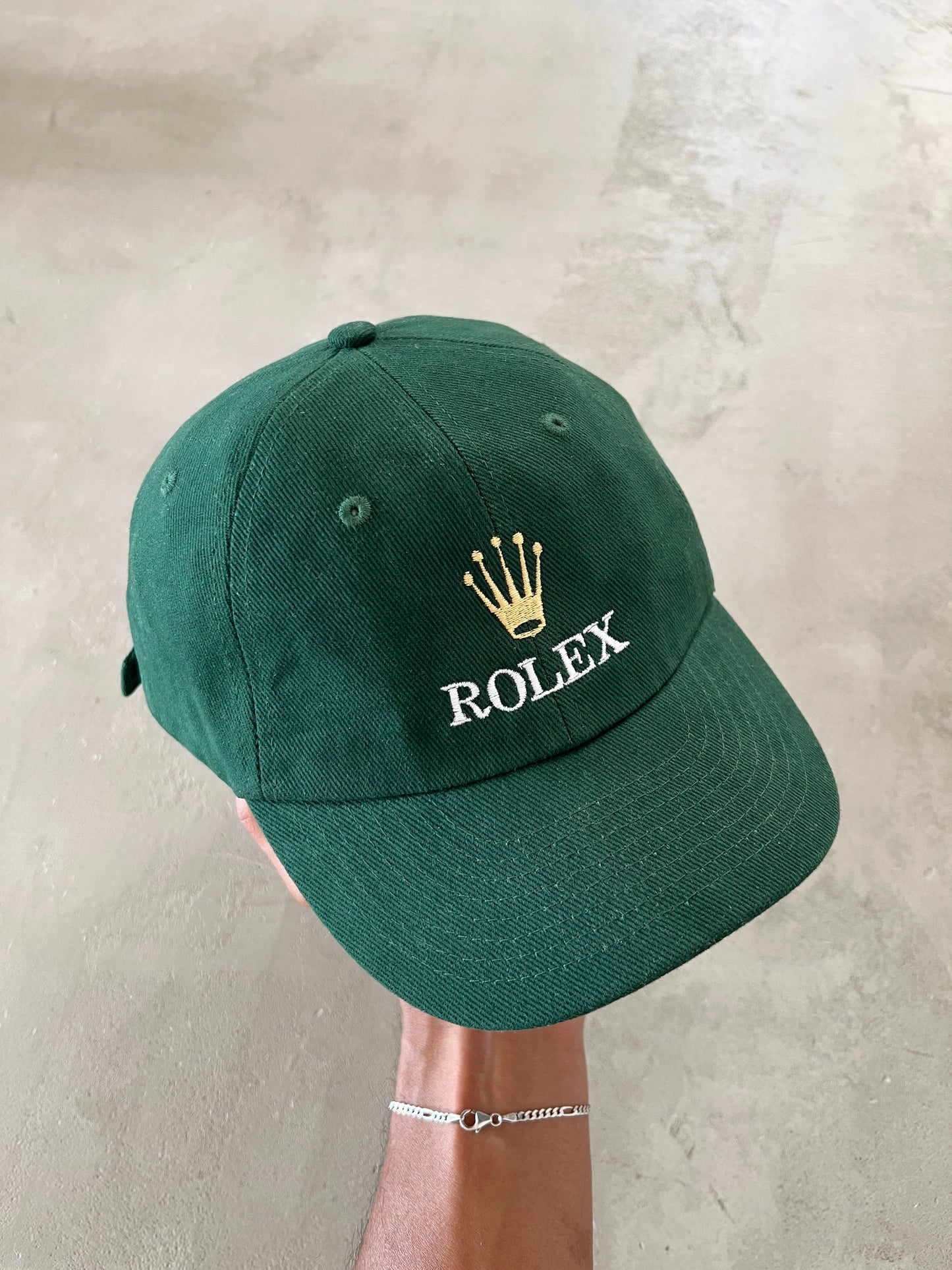 GREEN ROLEX PEBBLE BEACH CAP - 2000S