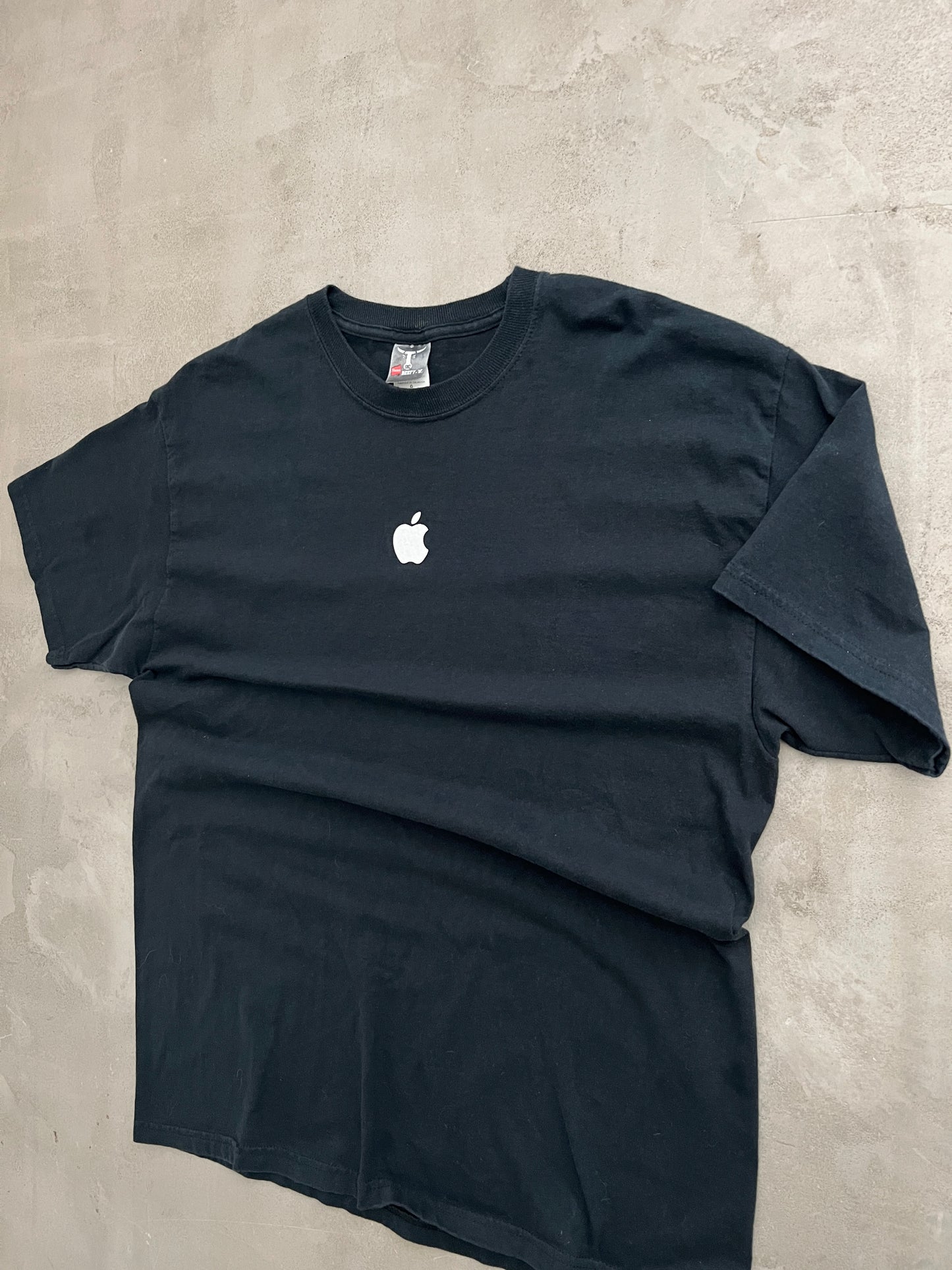 FADED BLACK APPLE PROMO TEE - 2000S - L