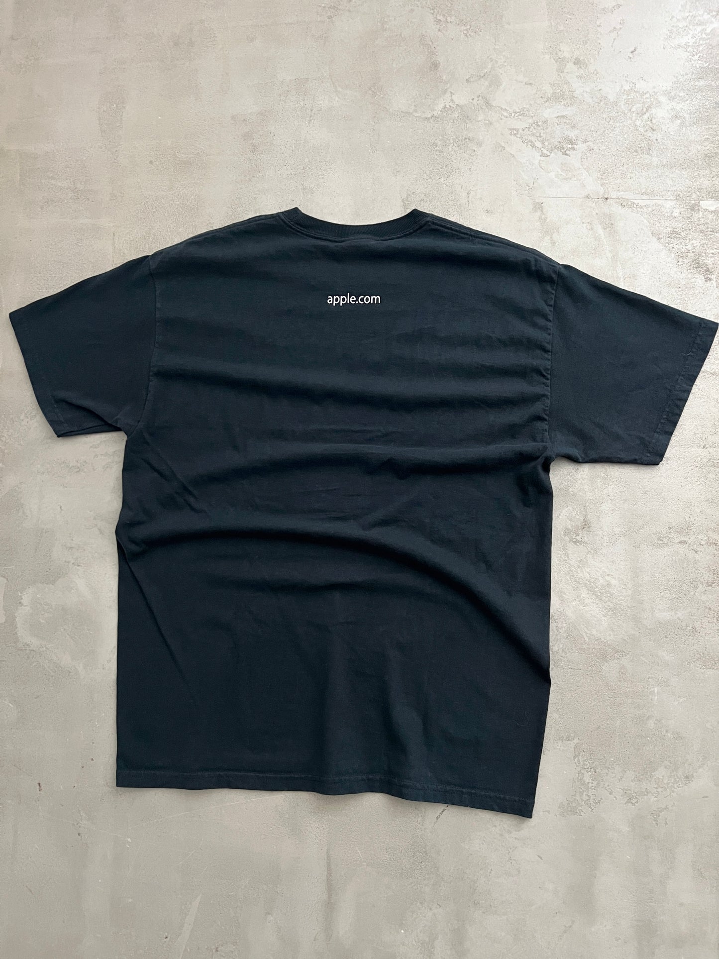 FADED BLACK APPLE PROMO TEE - 2000S - L