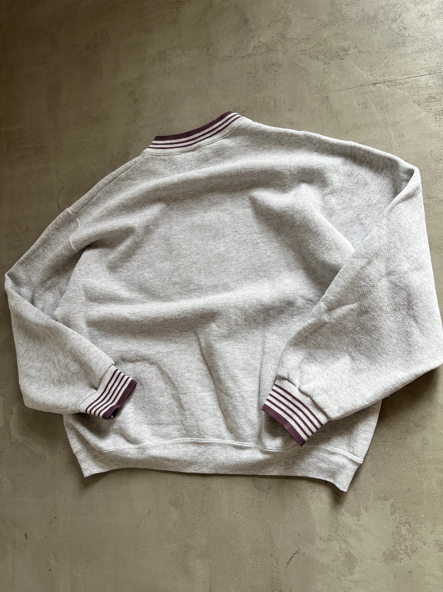 GREY ROLLS ROYCE SWEATER - 1990S - S