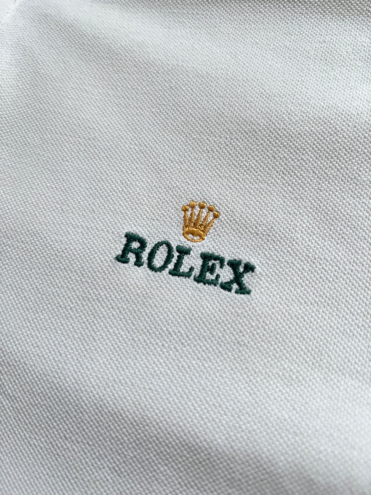 CREME WHITE ROLEX POLO - 2000S - L