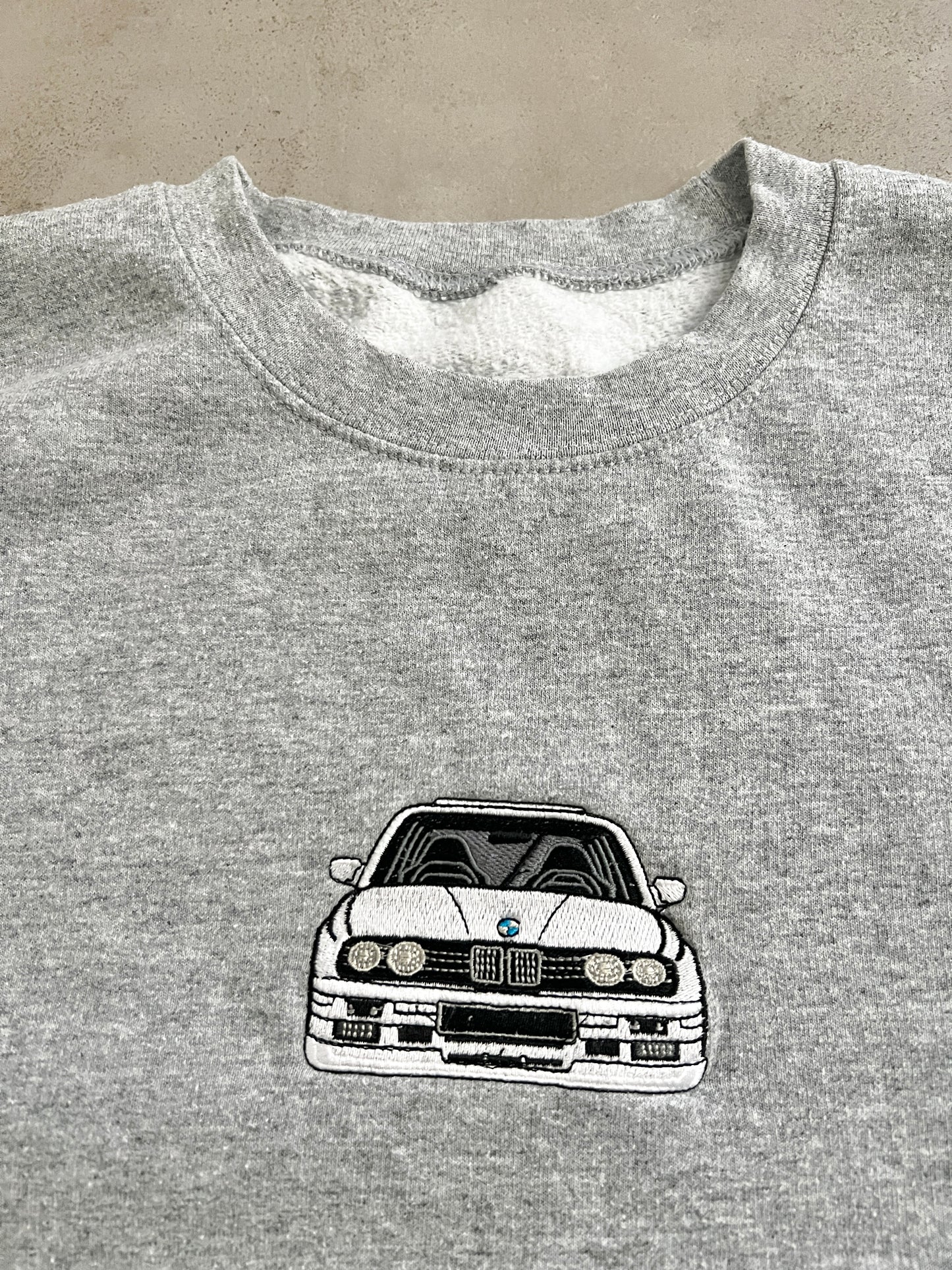 GREY BMW E30 SWEATER - 2000S - S