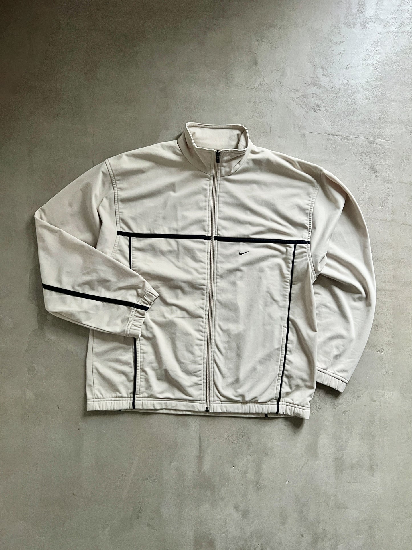 CREME NIKE TRACK JACKET - 2000S - XL/L