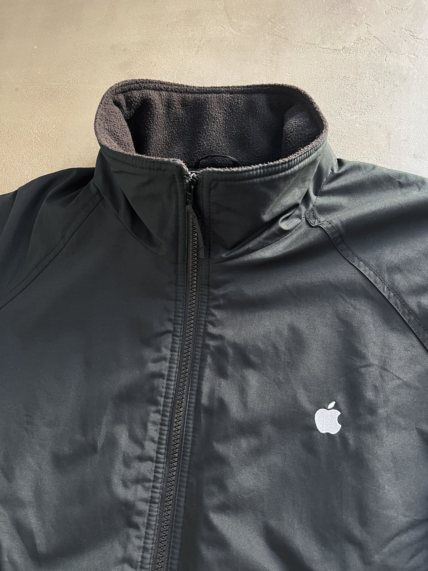 BLACK APPLE PROMO JACKET - 1990S - L/M