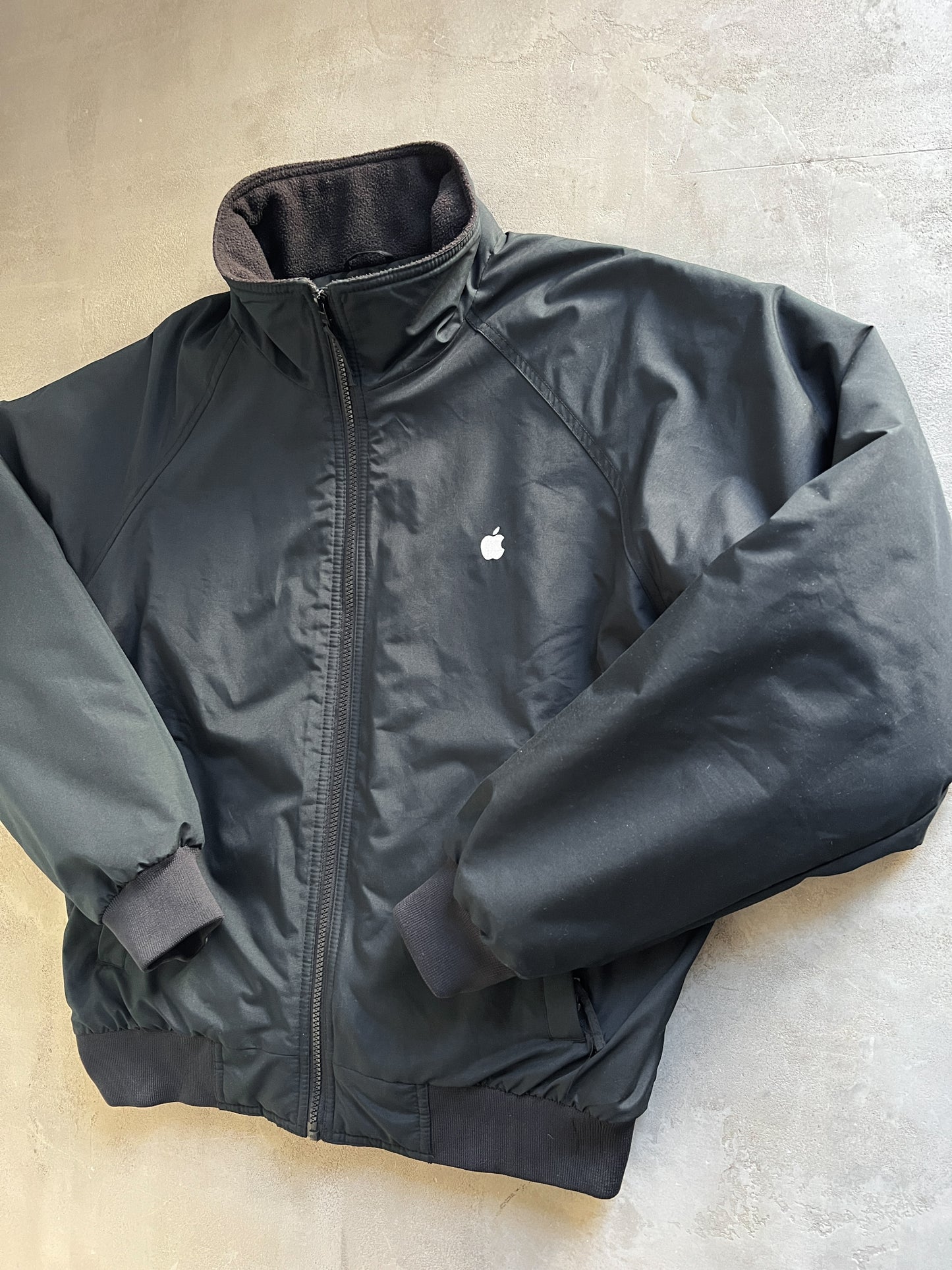 BLACK APPLE PROMO JACKET - 1990S - L/M