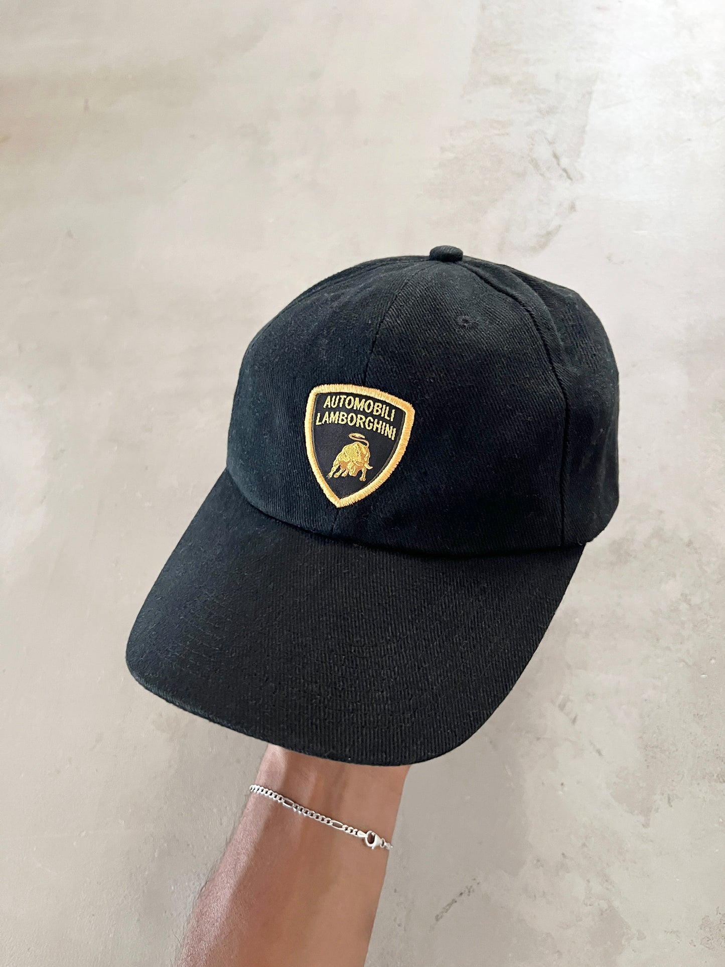 BLACK LAMBORGHINI CAP - 1990S