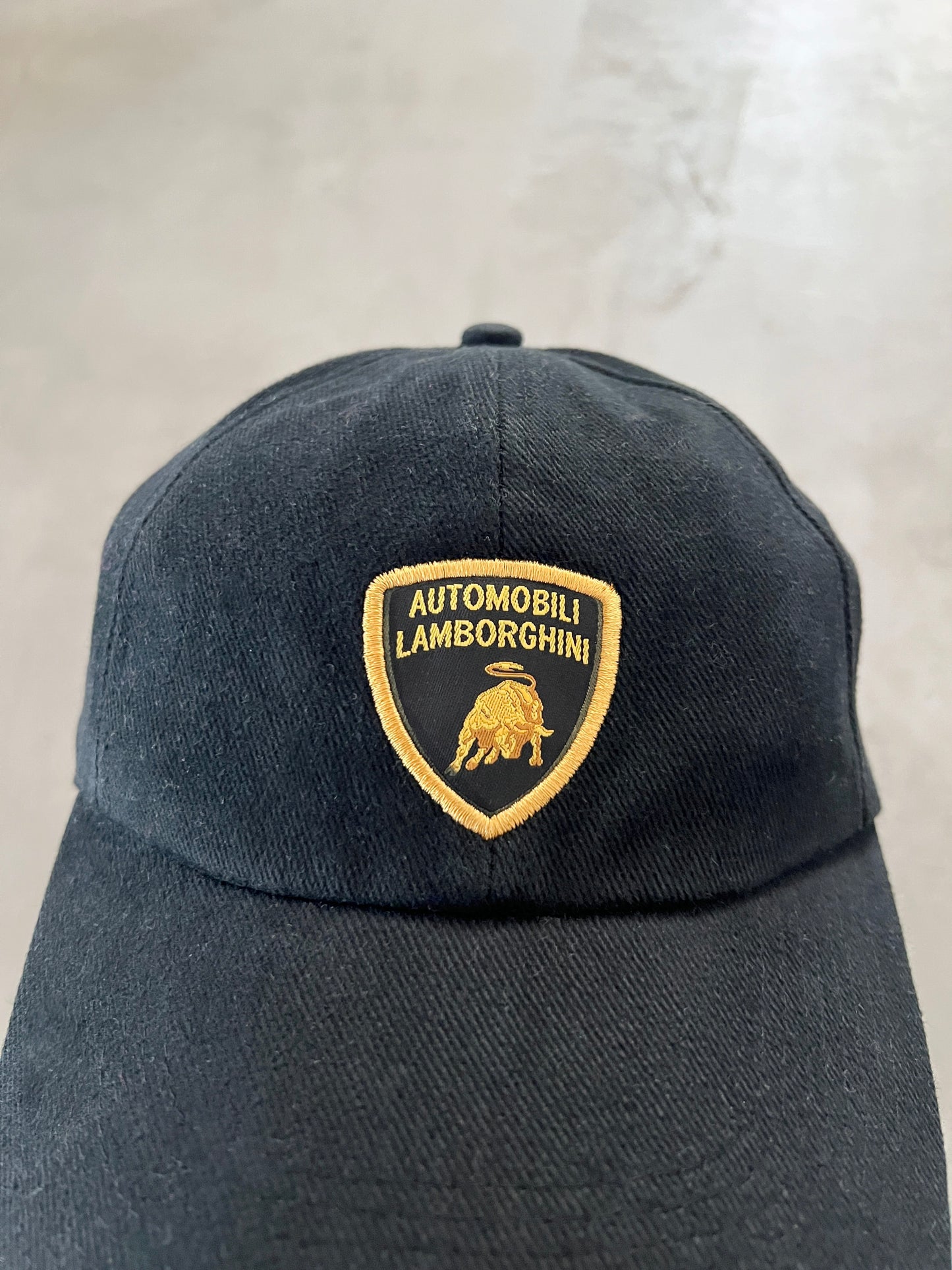 BLACK LAMBORGHINI CAP - 1990S