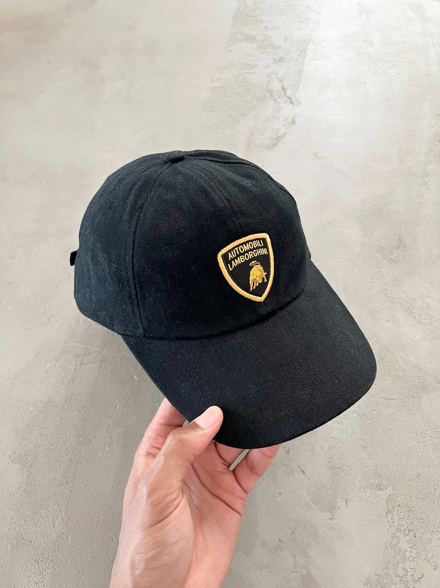 BLACK LAMBORGHINI CAP - 1990S