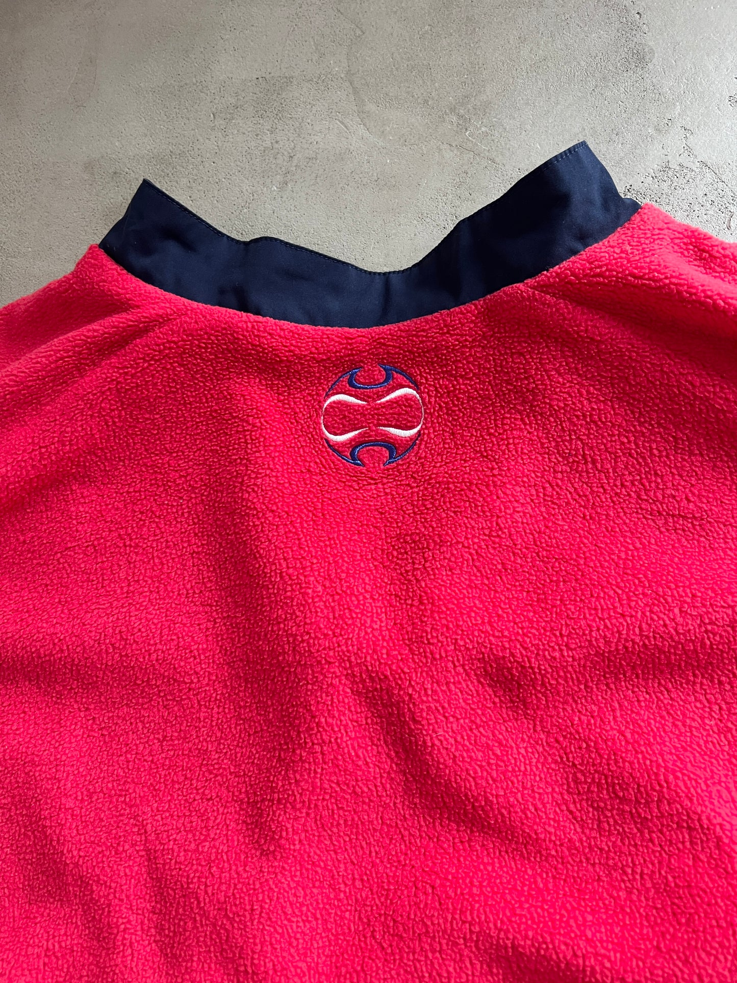 NAVY/RED FRANCE HALFZIP REVERSIBLE - 2000S - XXL