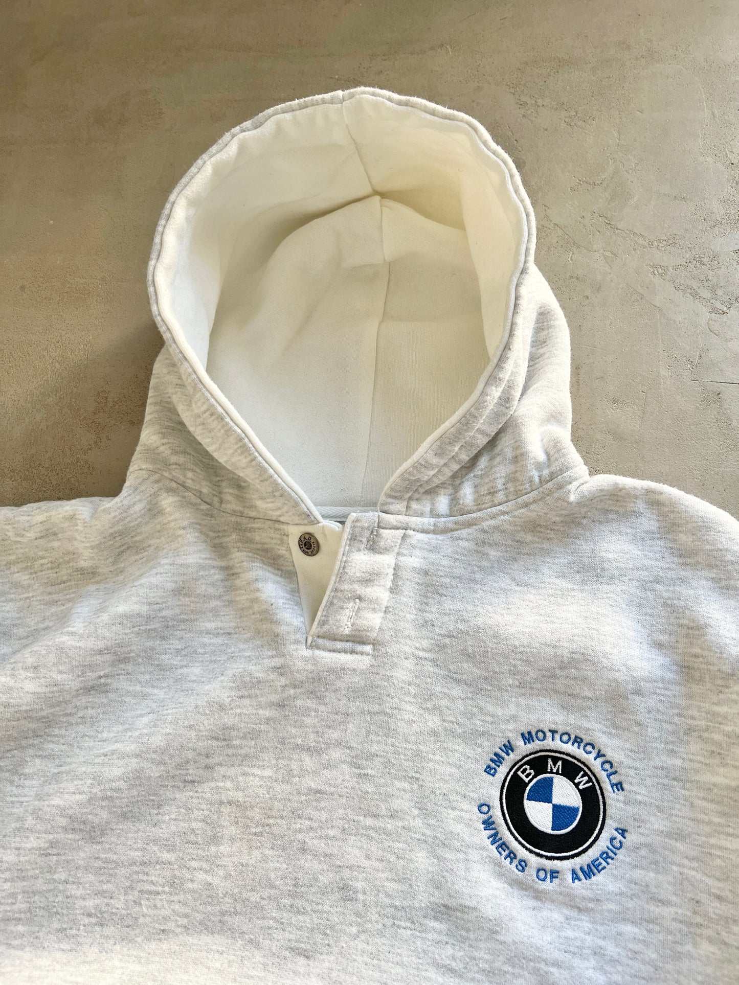 GREY BMW HOODIE - 1990S - L/XL