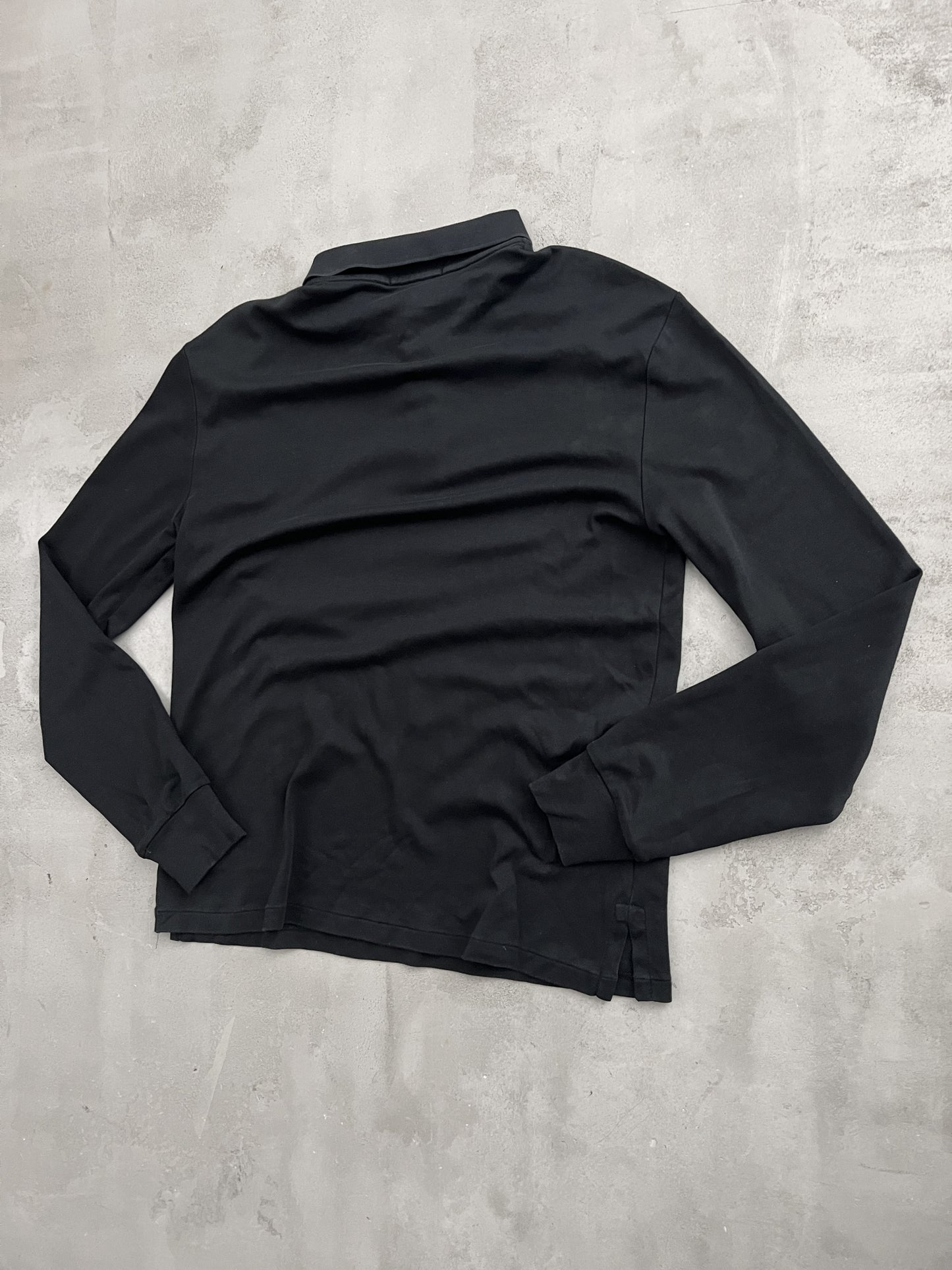 BLACK POLO RALPH LAUREN LONGSLEEVE - 2000S - S