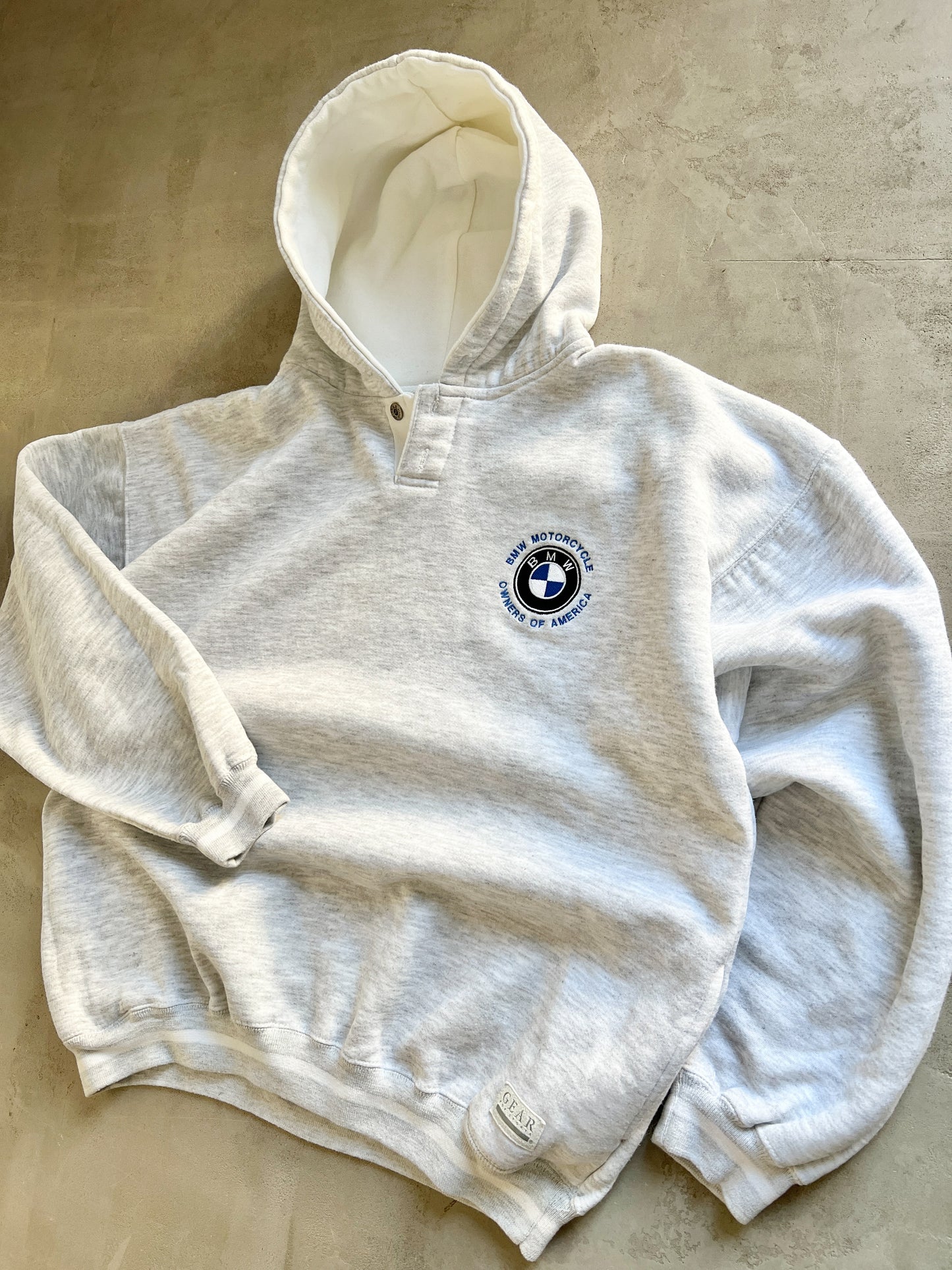 GREY BMW HOODIE - 1990S - L/XL