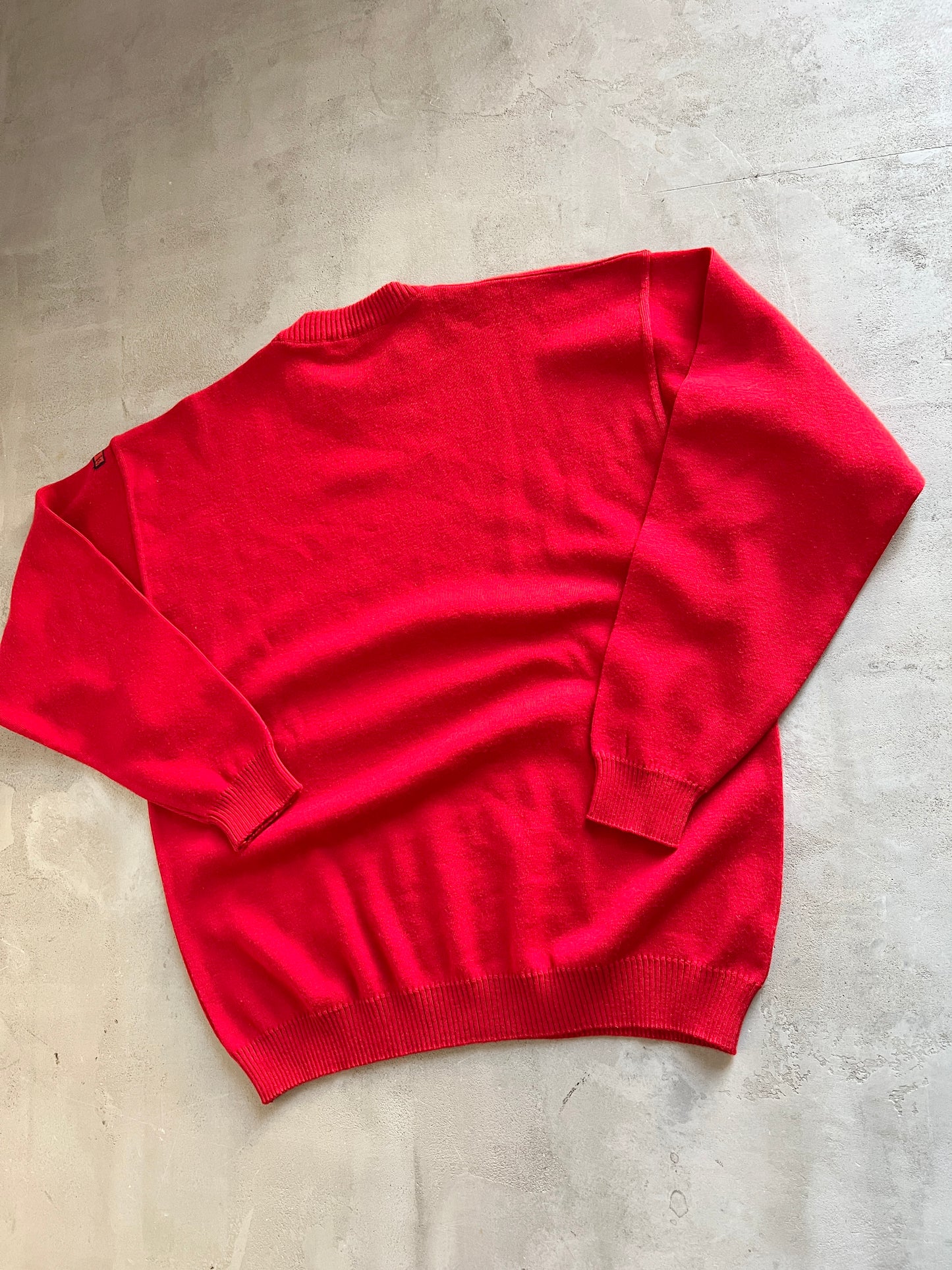 RED FERRARI KNIT SWEATER - 2000S - M/L