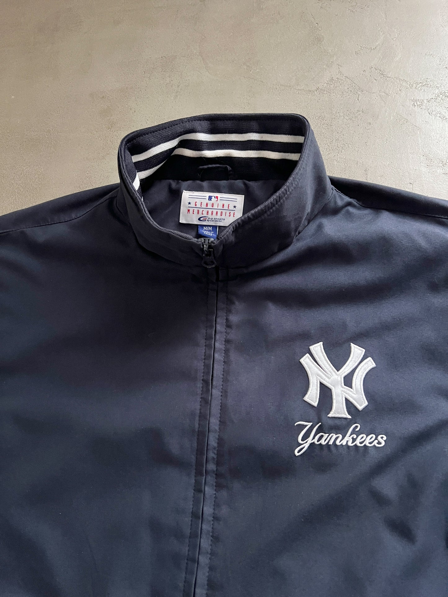 NAVY YANKEES JACKET - 2000S - XL/L