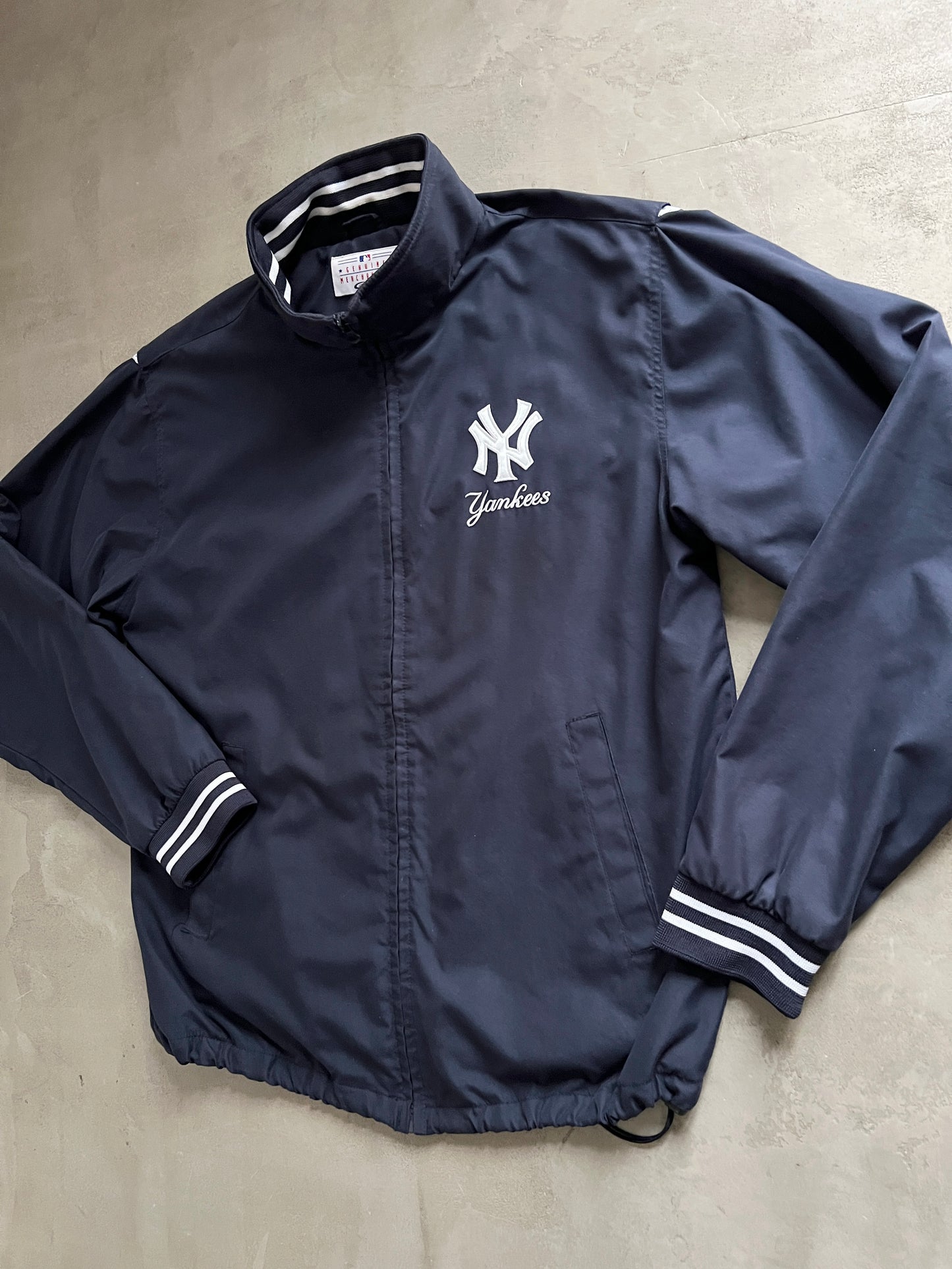 NAVY YANKEES JACKET - 2000S - XL/L