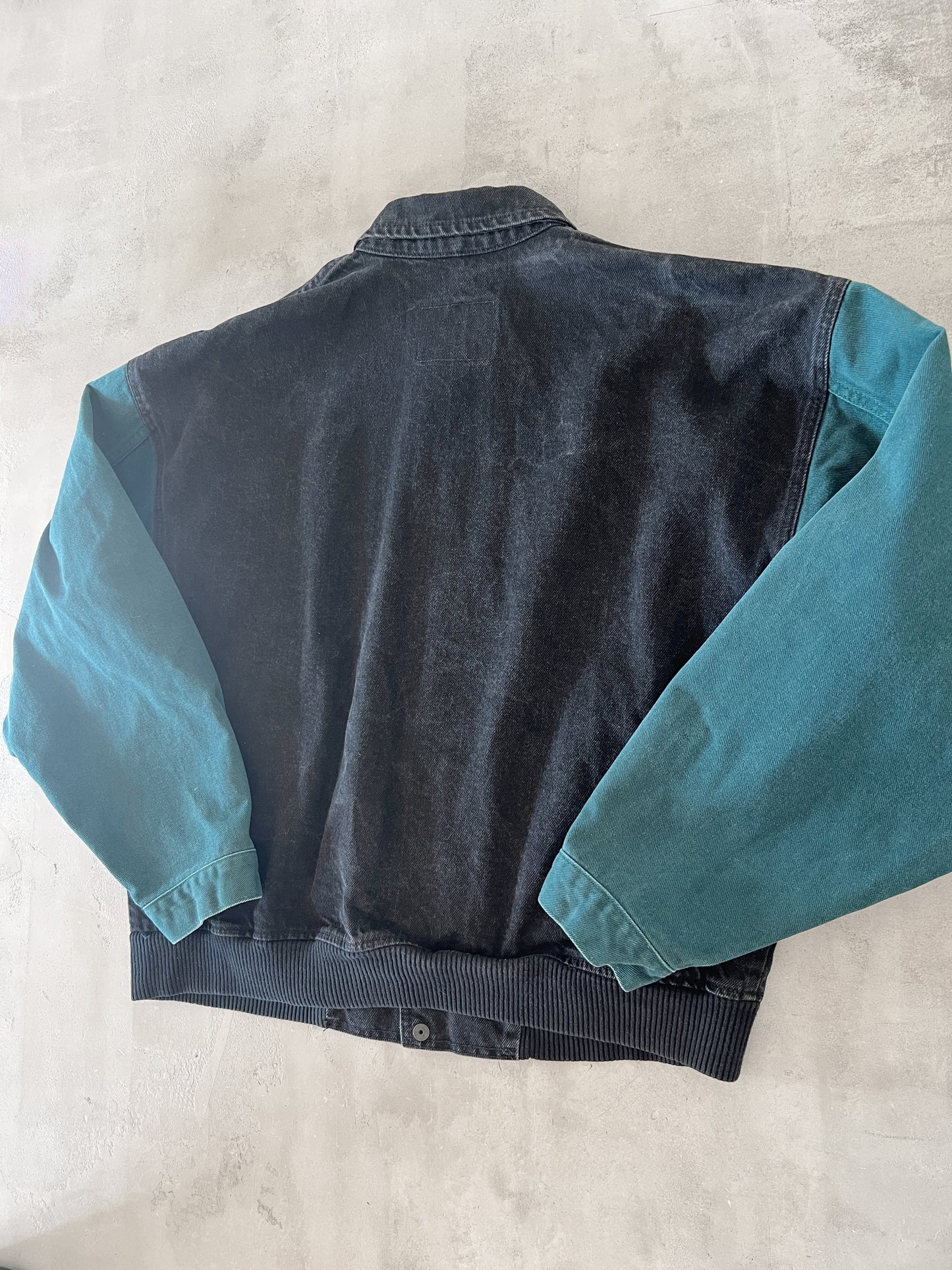 BLACK APPLE PROMO JACKET - 1990S - L/XL