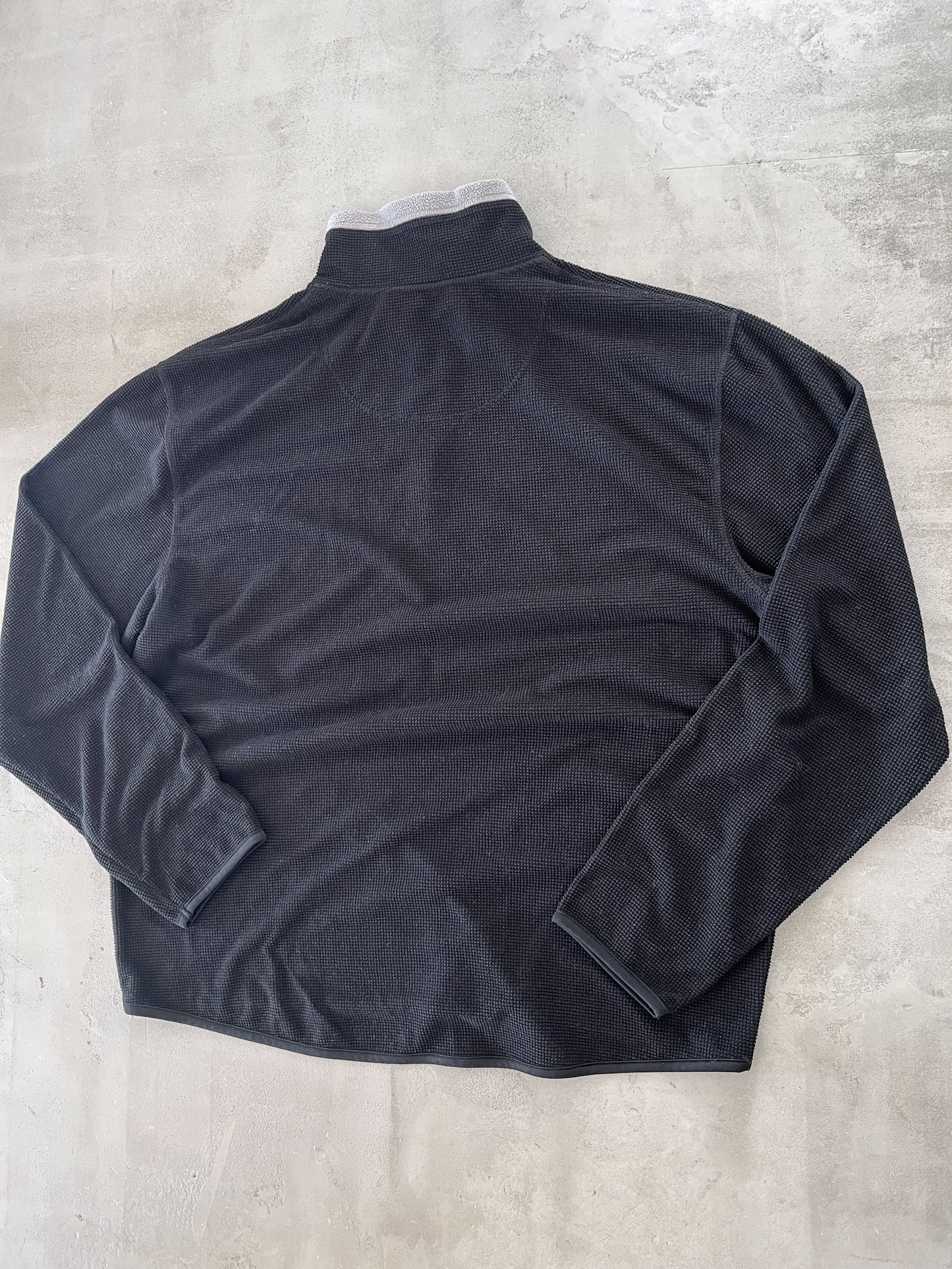 BLACK PORSCHE HALFZIP - 1990S - XL/L