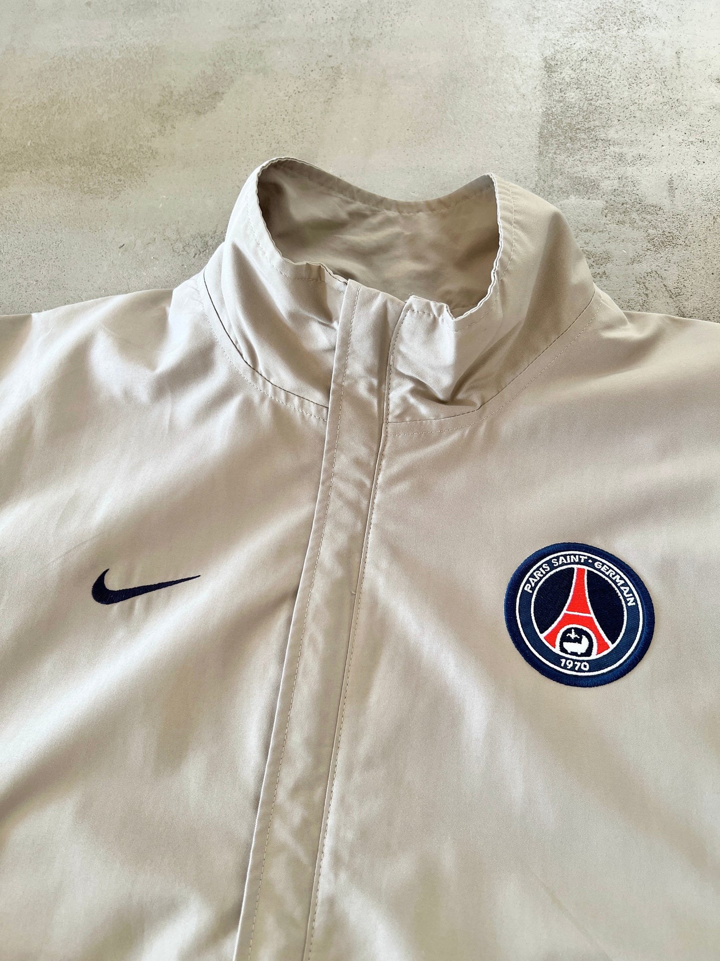 BEIGE PSG NIKE TRACK JACKET - 2000S - L