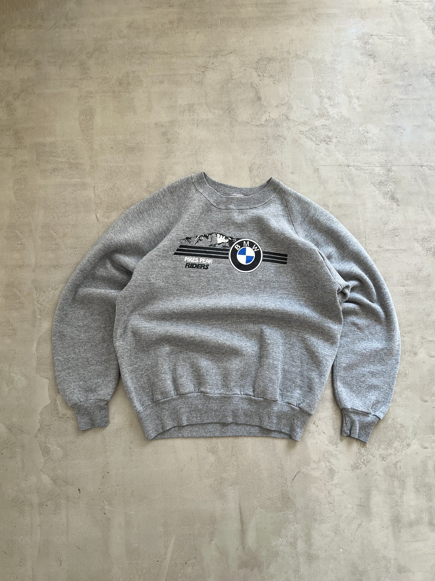 GREY BMW SWEATER - 1990S - M