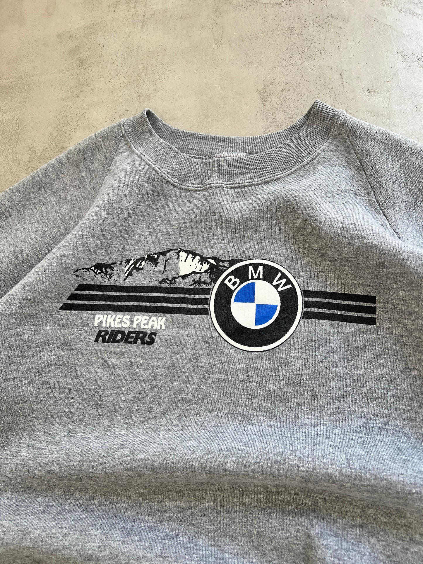 GREY BMW SWEATER - 1990S - M