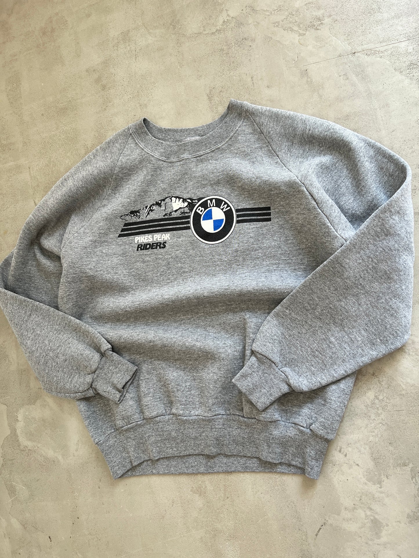 GREY BMW SWEATER - 1990S - M