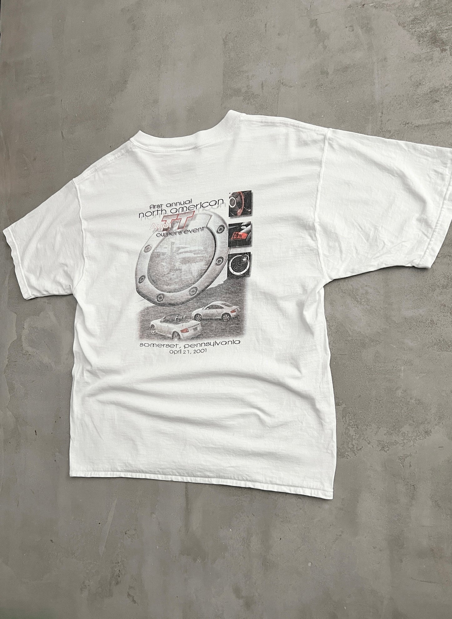 WHITE AUDI TT PROMO TEE - 2001 - M/S