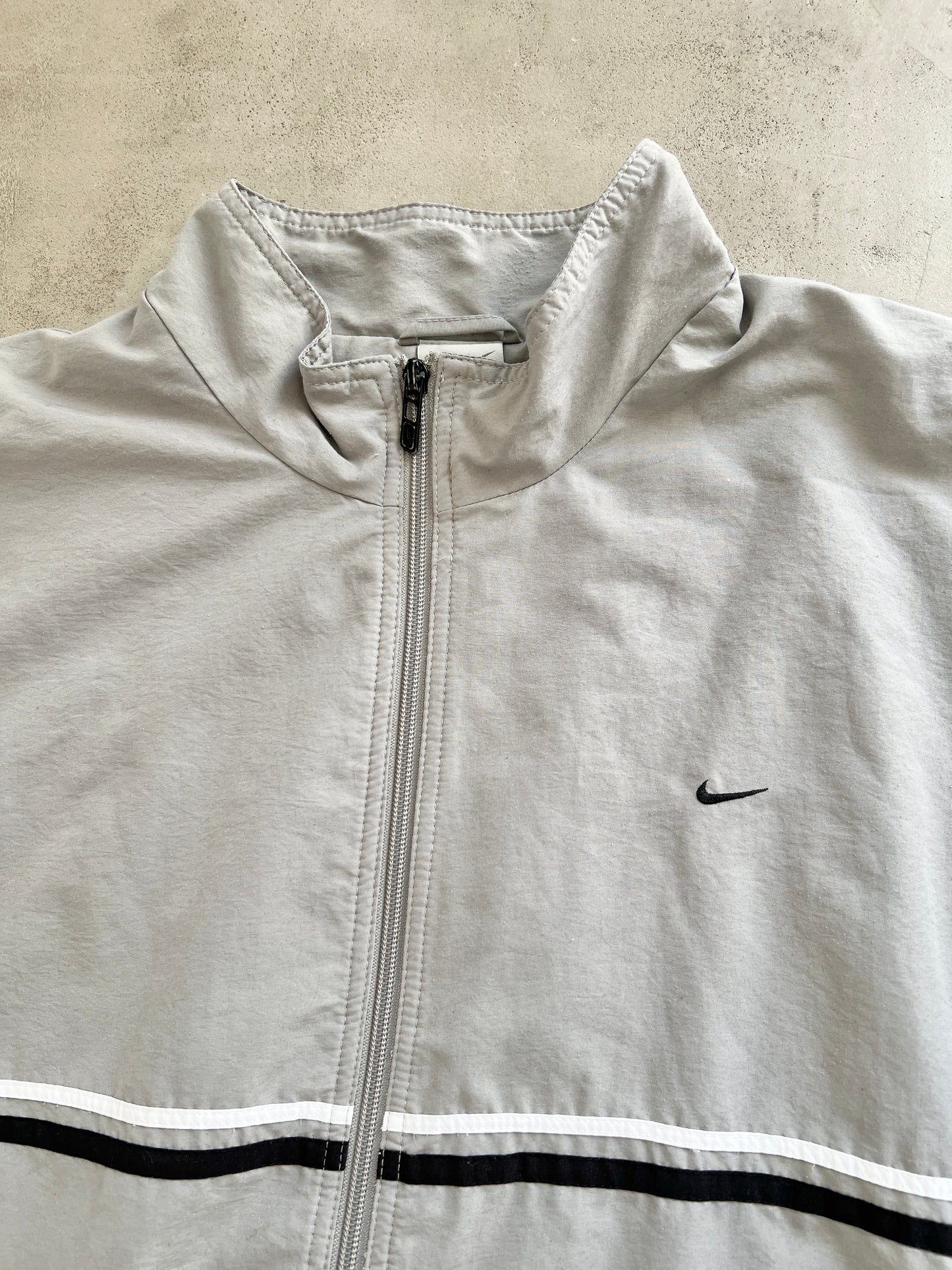 GREY NIKE TRACK JACKET - 2000S - XL/XXL