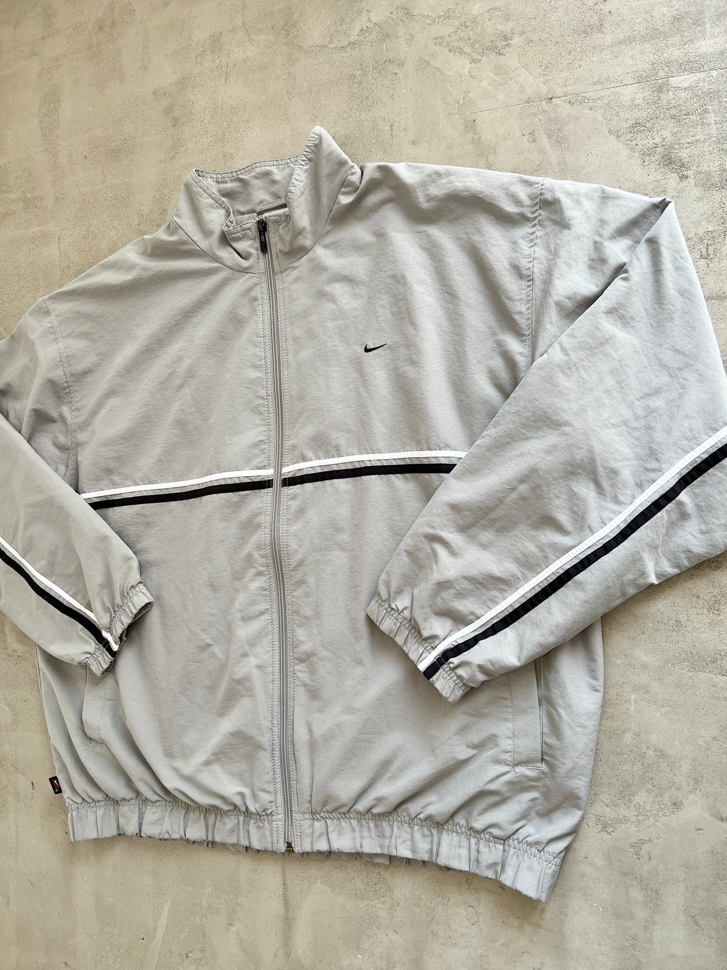 GREY NIKE TRACK JACKET - 2000S - XL/XXL