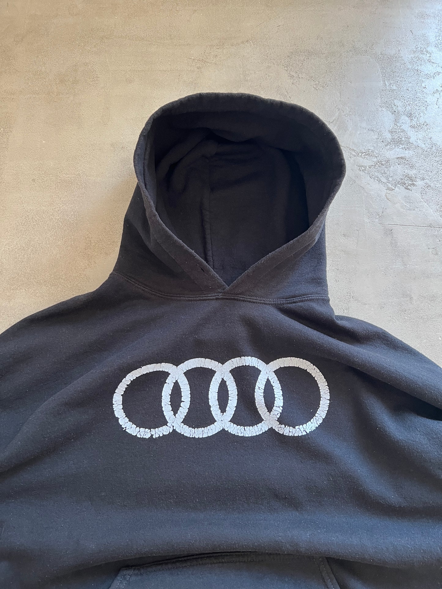 BLACK AUDI HOODIE - 1990S -M/L