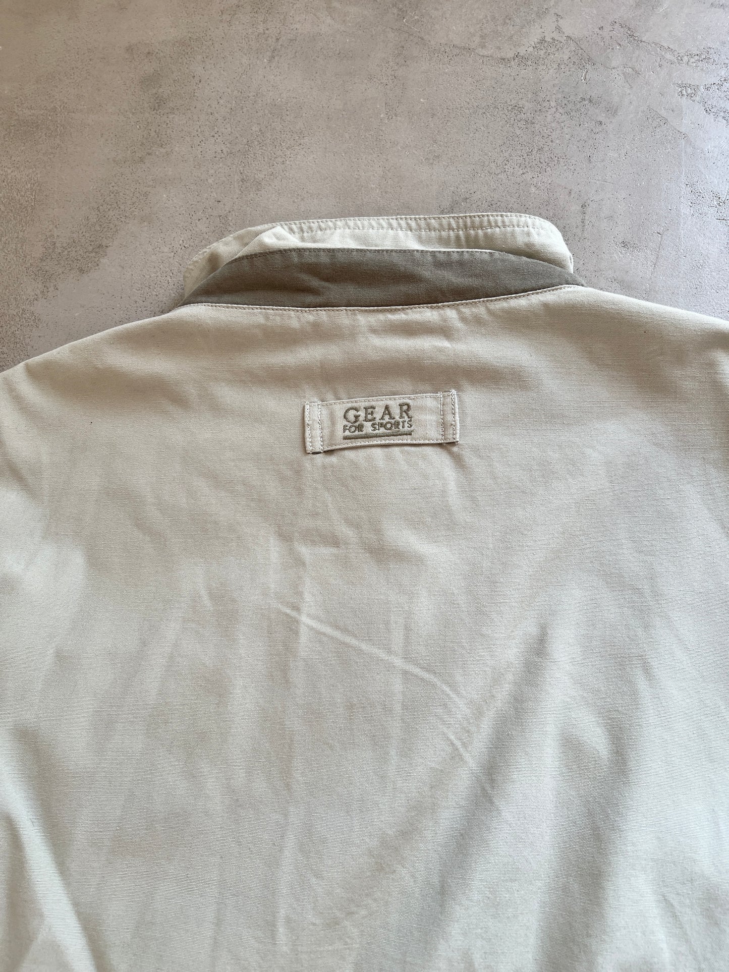 CREME MERCEDES BENZ RACING JACKET - 1990S - L