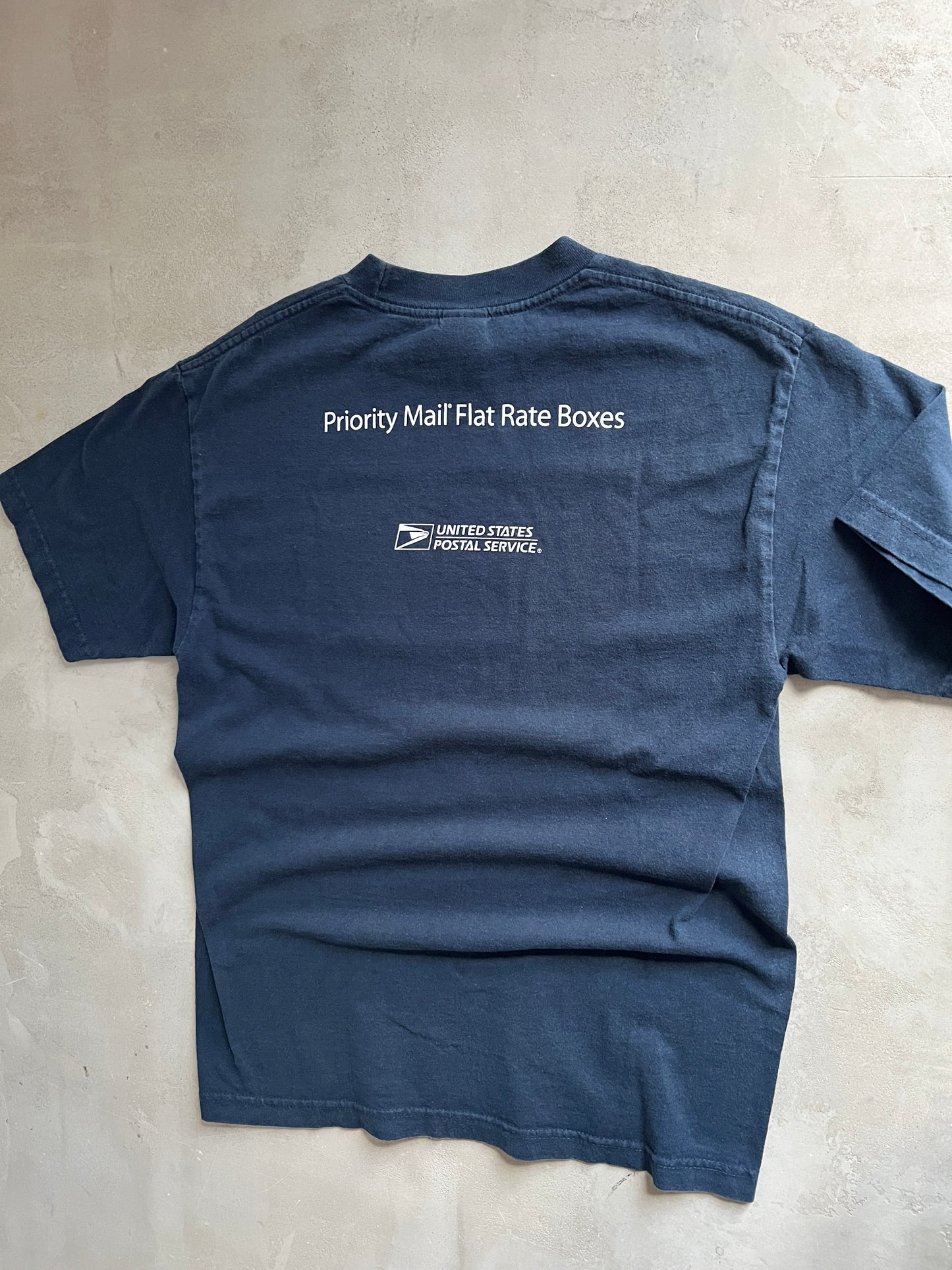 FADED NAVY USPS PROMO TEE - 1990S - M