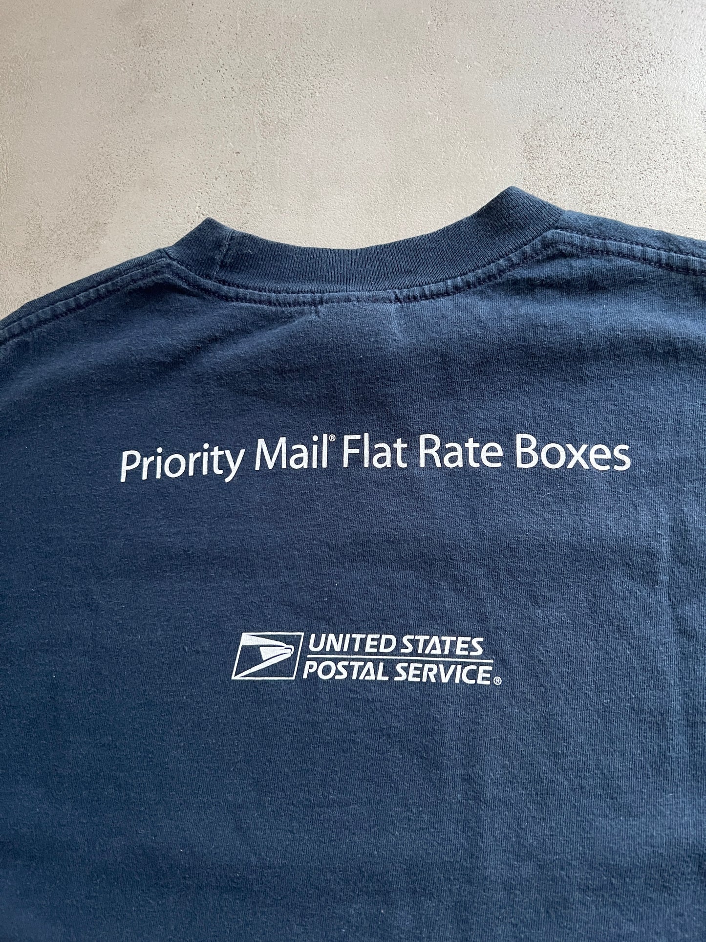 FADED NAVY USPS PROMO TEE - 1990S - M