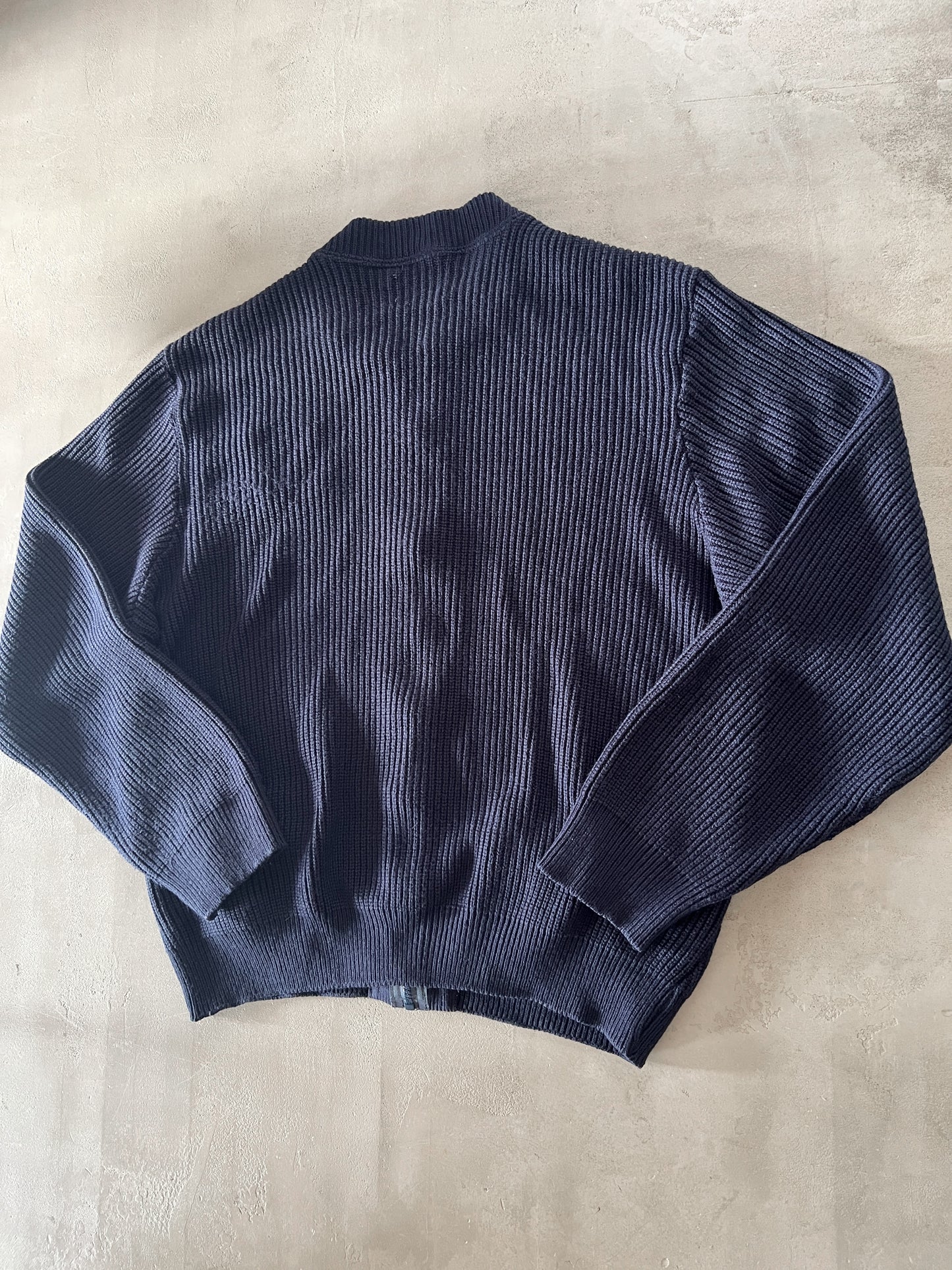 NAVY USPS KNIT JACKET - 1990S - L/M